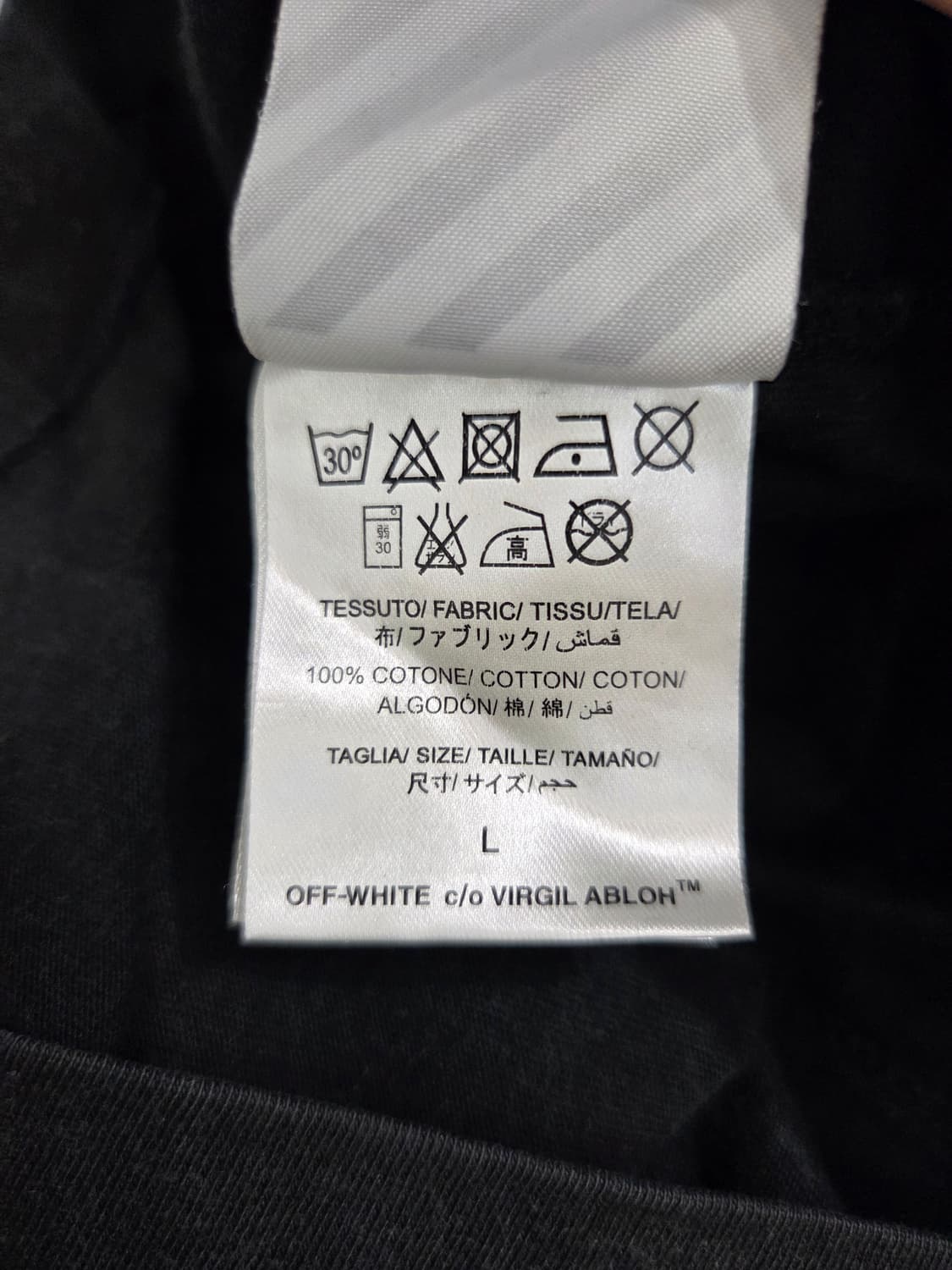 VLONE x 오프화이트 코튼 백로고 티셔츠_L 상품이미지8