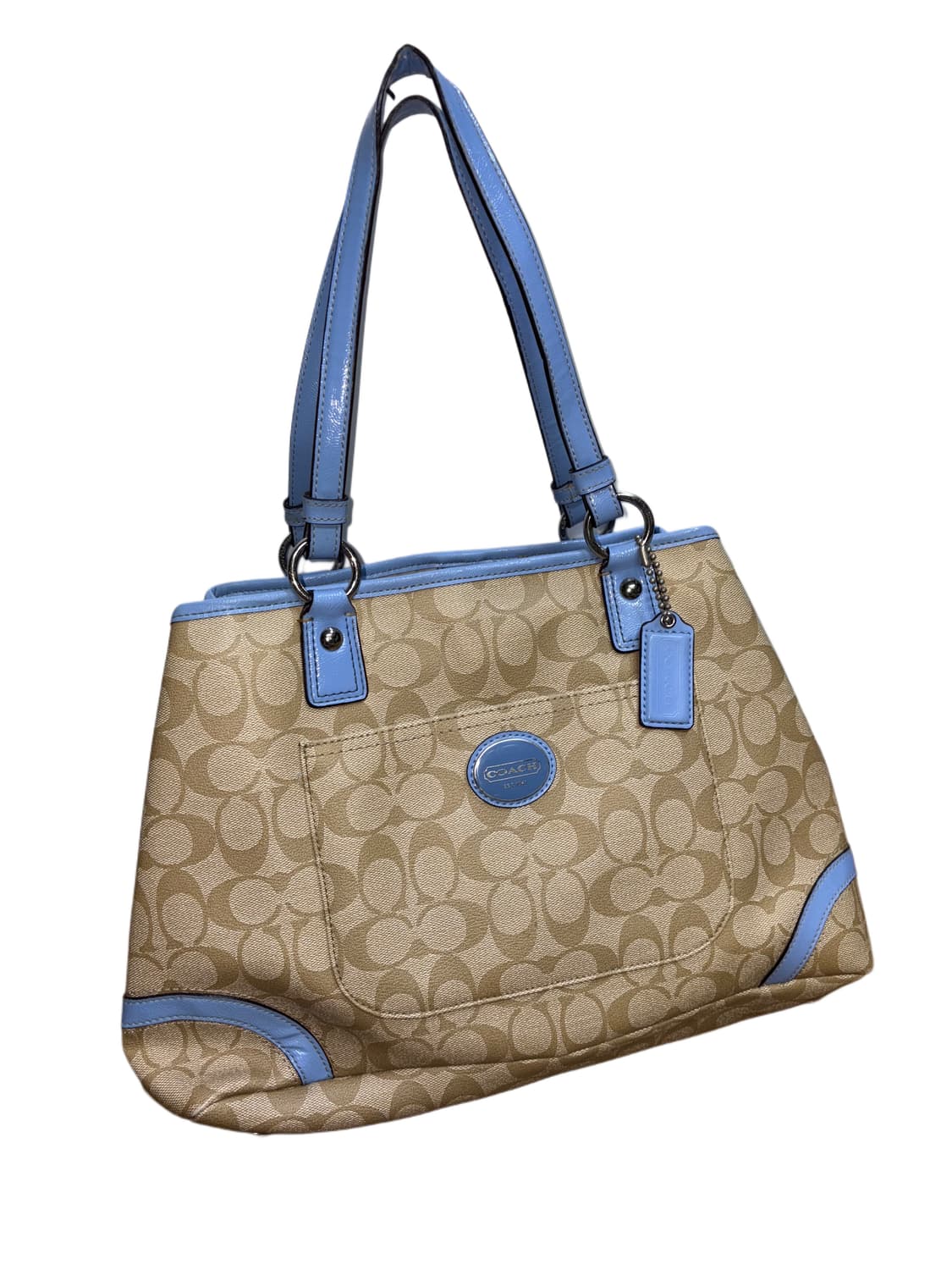 코치 페이튼 시그니처 헤리티지 토트백 스카이 상품이미지2