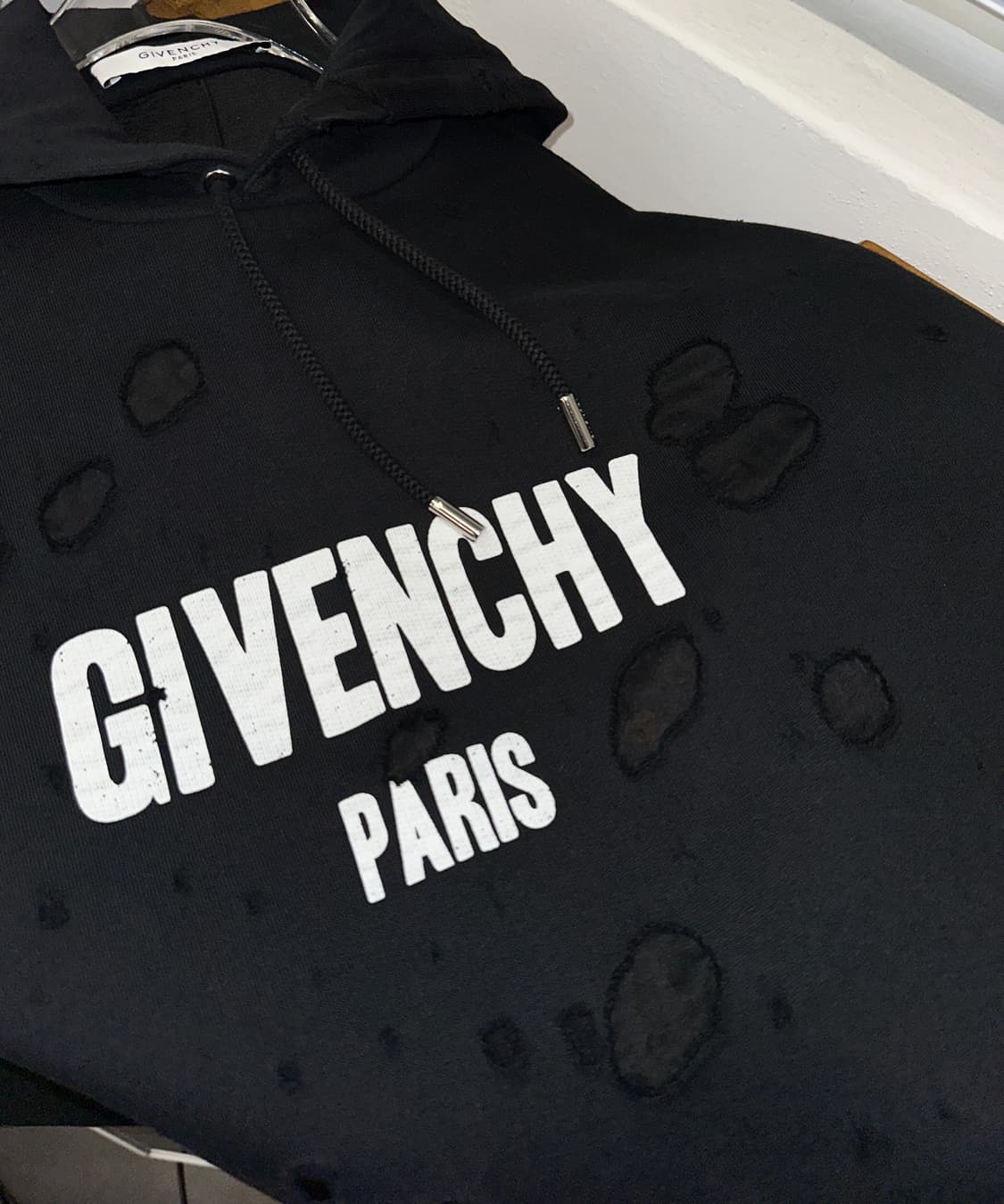 시스루 디테일 후드 s 상품이미지1