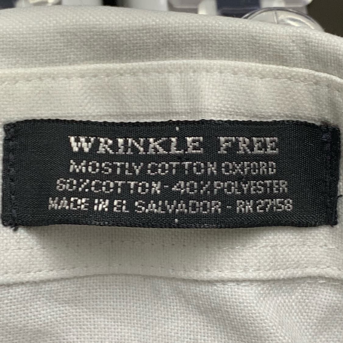 [XL] VTG 화이트 옥스포드 워크셔츠 상품이미지4