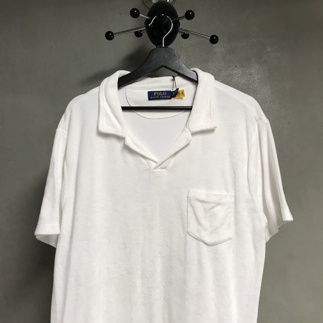 폴로 랄프로렌 QR 반팔 카라티 화이트 XL 상품이미지2