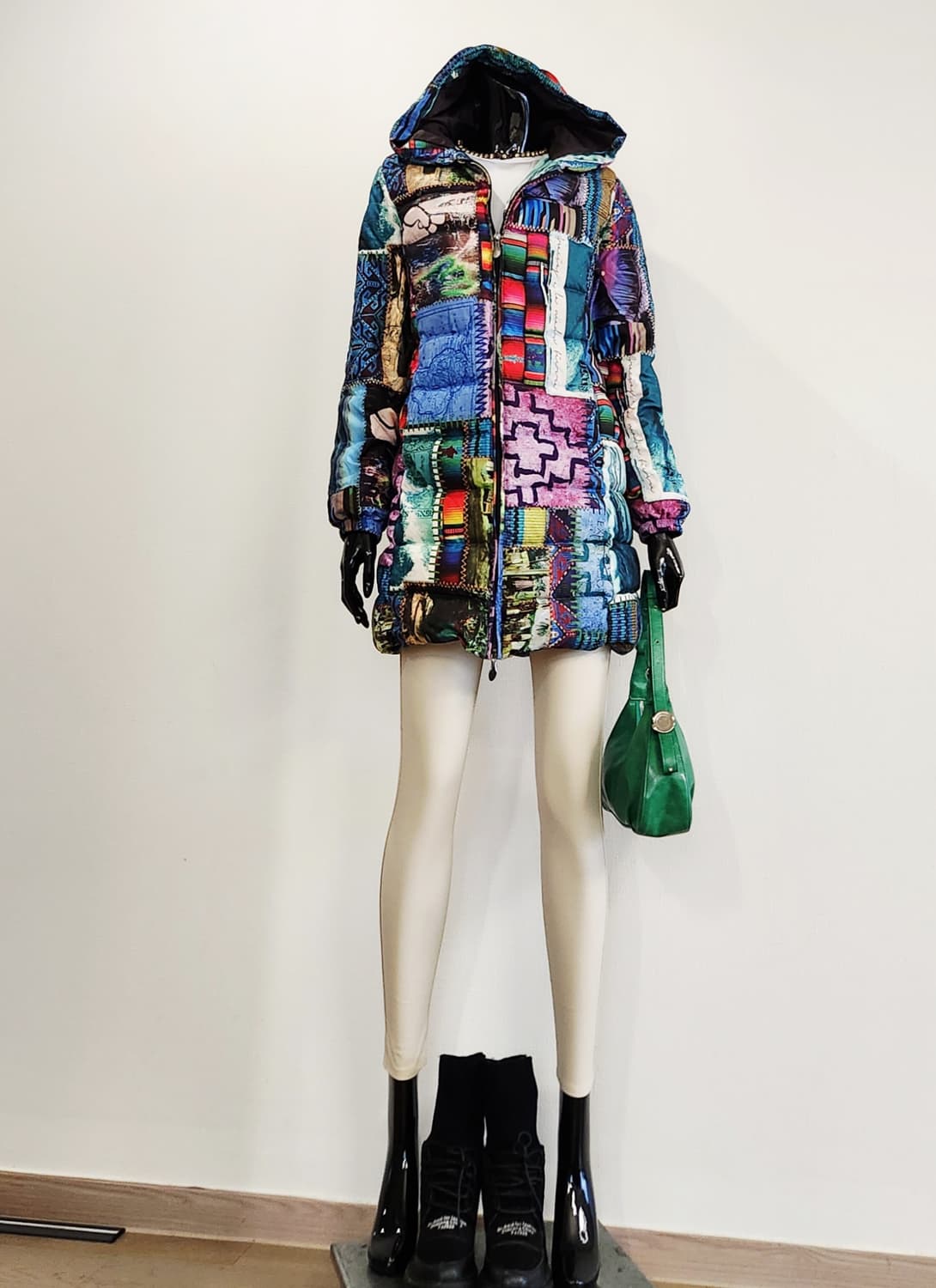 패치 스타일 패딩점퍼  상품이미지2