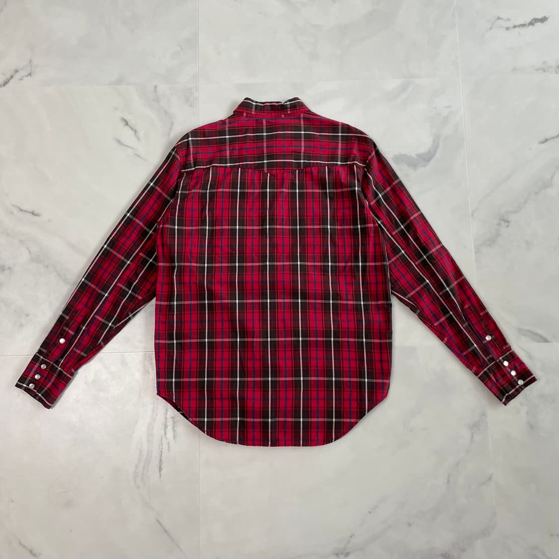 리바이스 빈티지 레드탭 빅요크 웨스턴 체크셔츠 펄스냅 M 상품이미지4