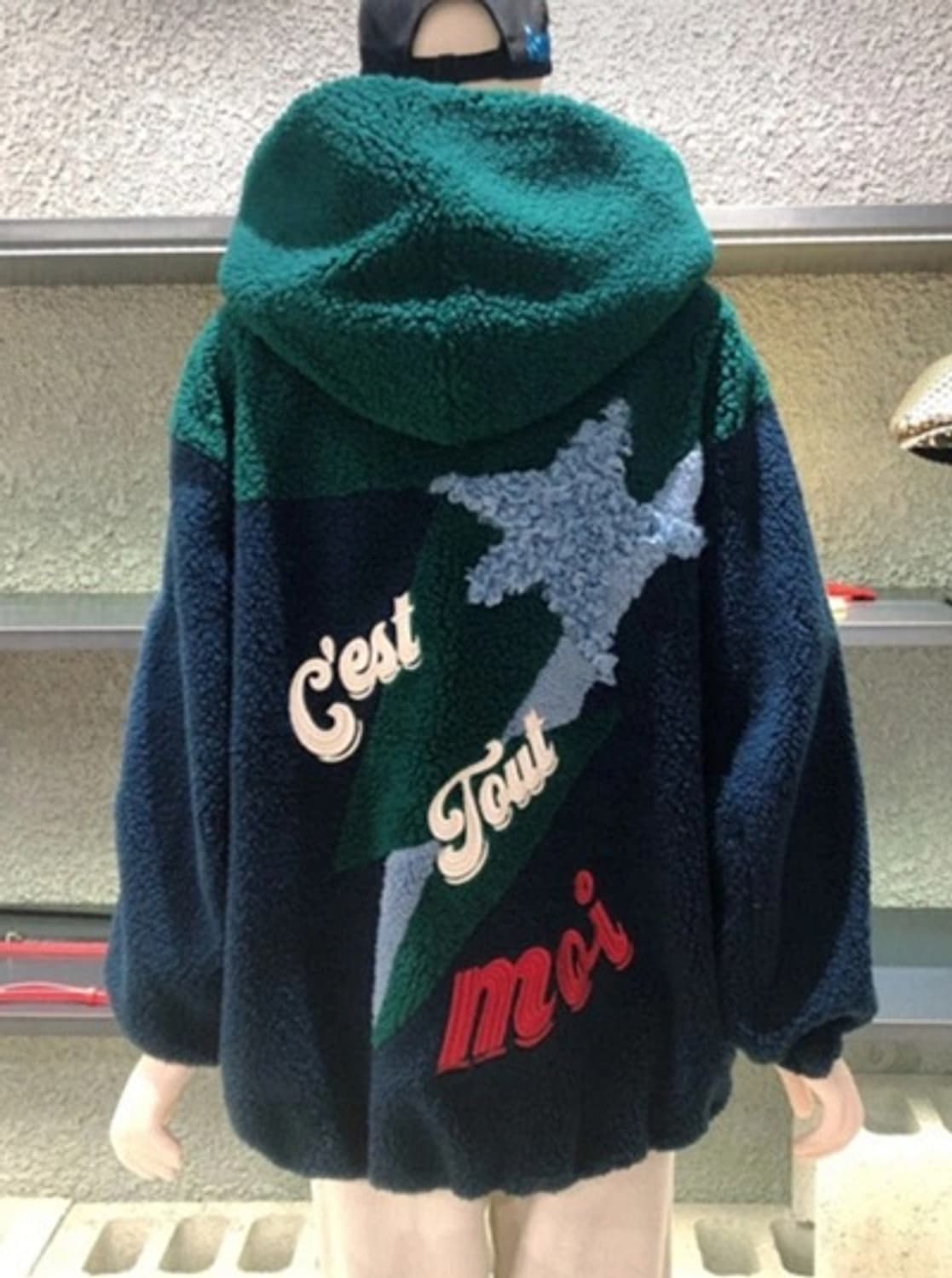 럭키슈에뜨 부클 집업 무스탕  (오버핏)    상품이미지1