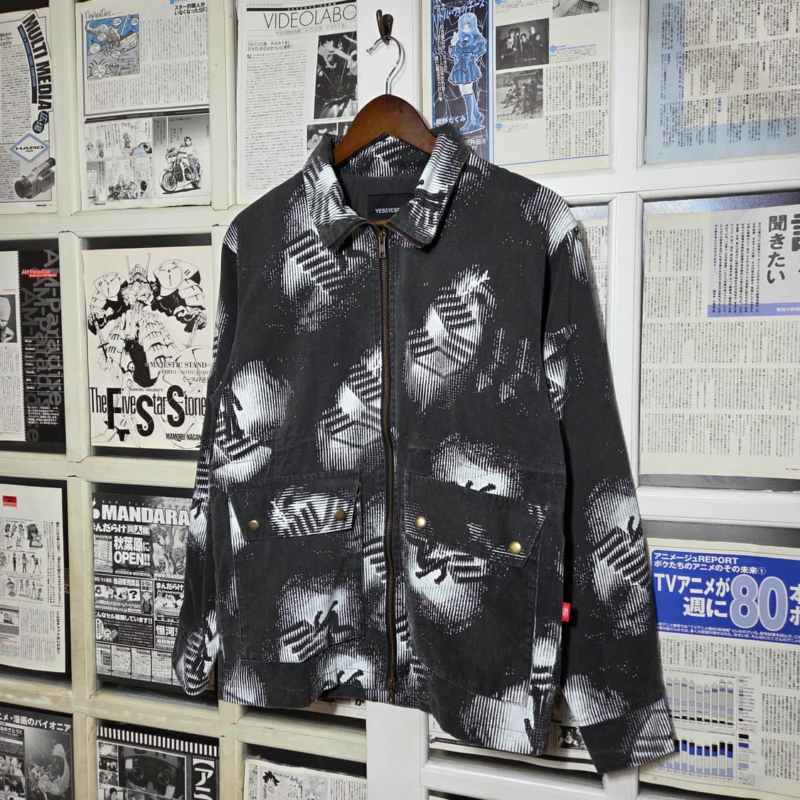 예스아이씨 그래비티 프린팅 투웨이 코튼 자켓 상품이미지1