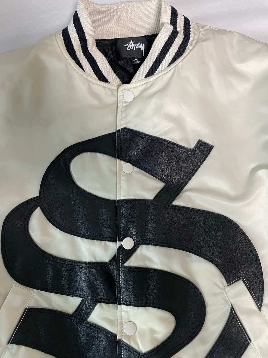 (M) 스투시 고딕 S 본 스타디움 자켓 상품이미지3