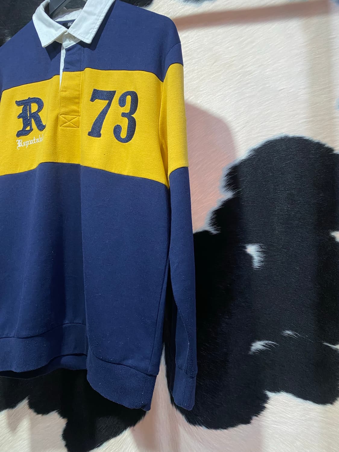 Japanese vtg 패치 디테일 럭비 맨투맨 상품이미지3