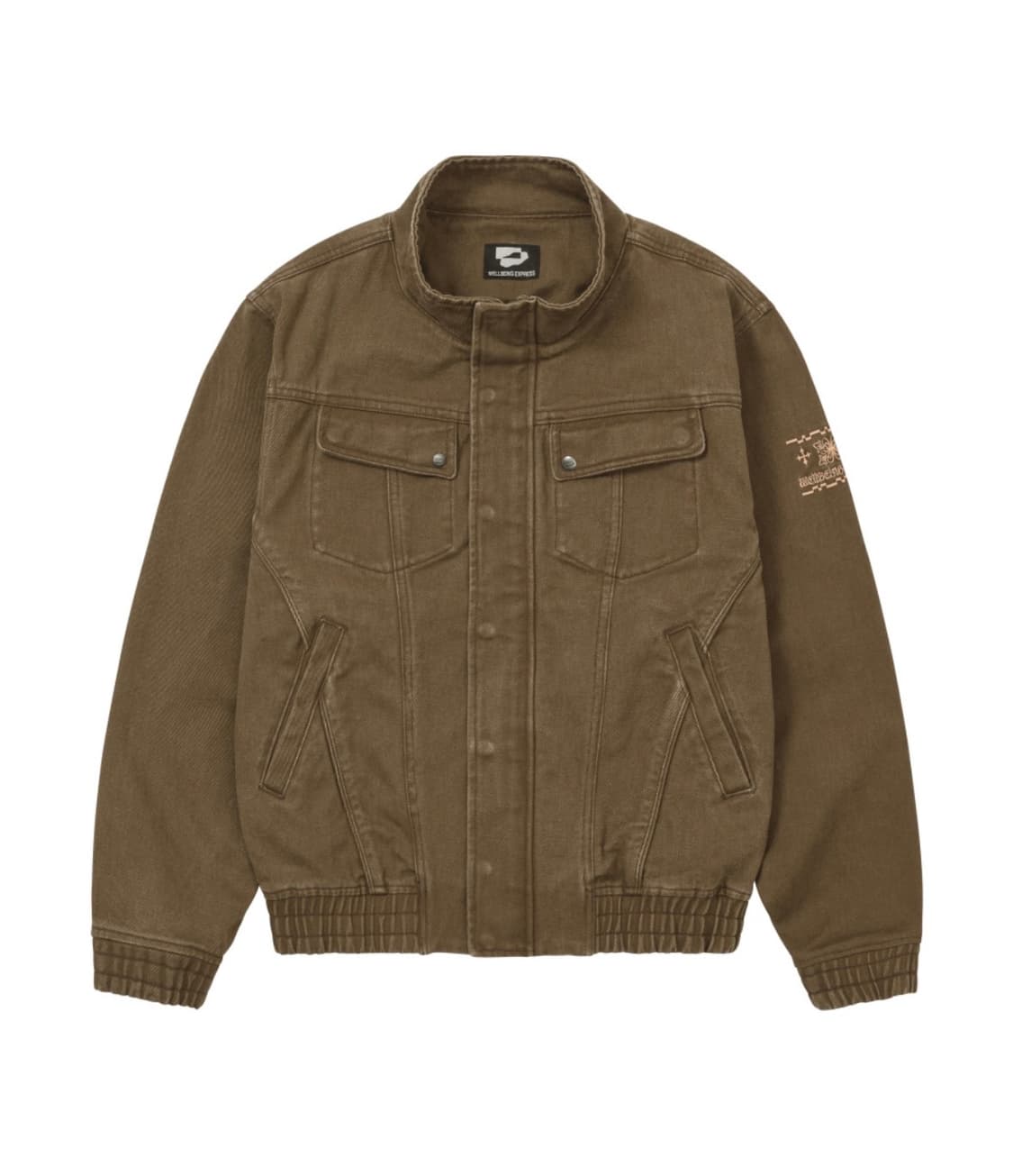웰빙익스프레스 워시드 자켓 카키 브라운 상품이미지1