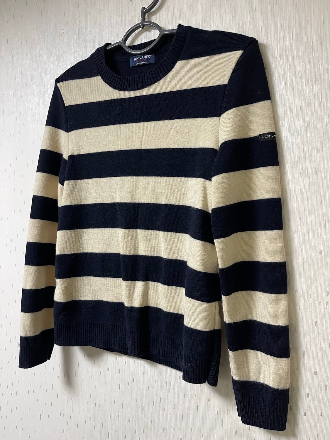 세인트 제임스 정춤 여성 보더 크루넥 니트 상품이미지2