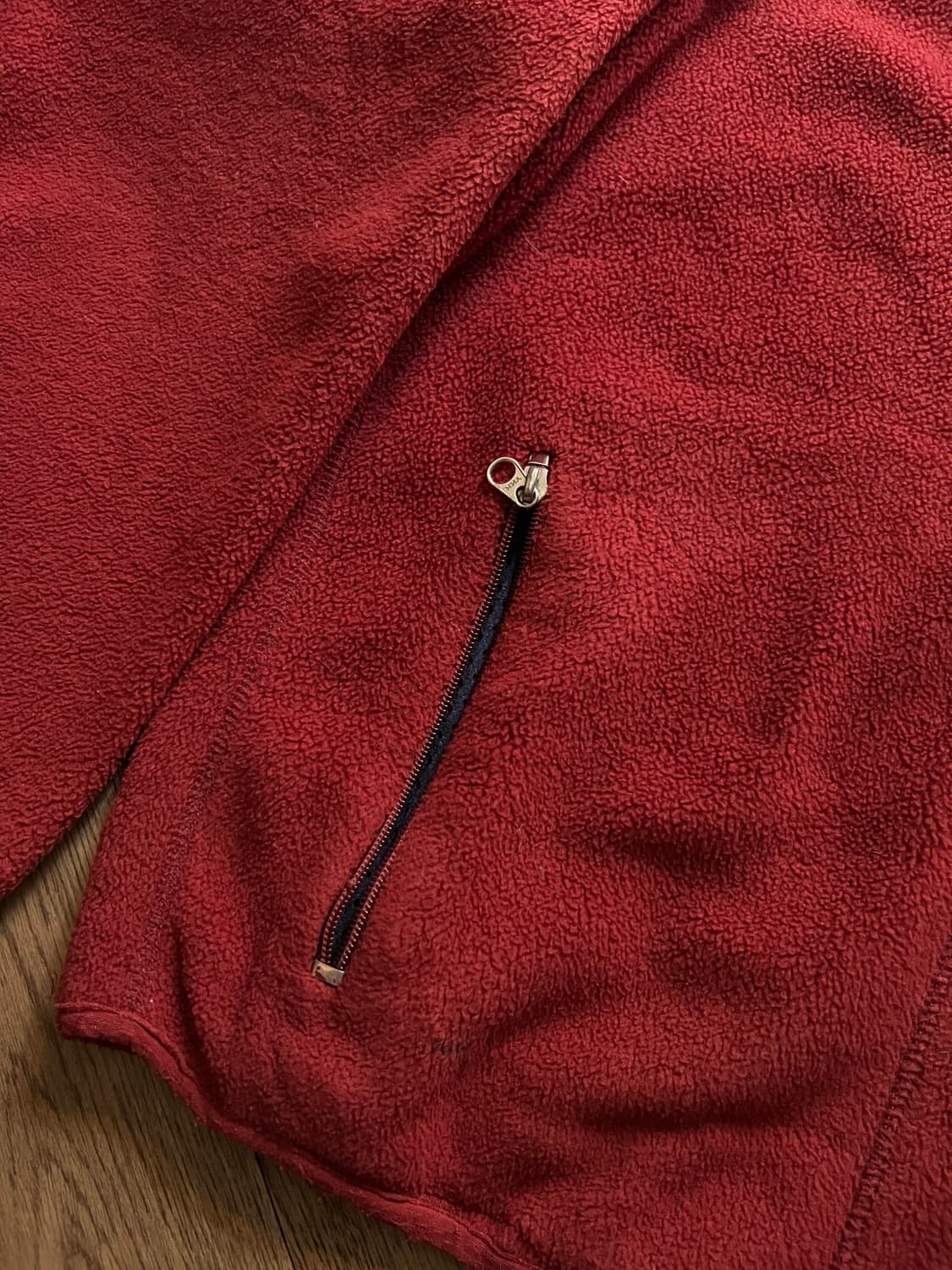 [M]90's 파타고니아 Made in USA 레드 플리스 자켓 상품이미지4