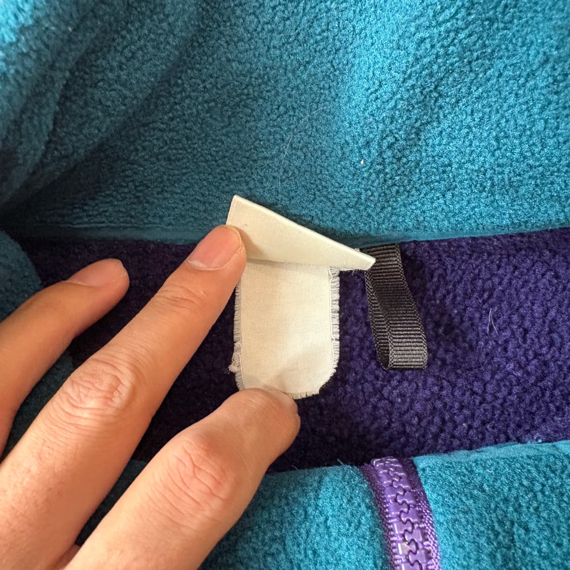 90s L.L.bean 90년대 생산 엘엘빈 퍼플 딥 파일 플리스 신칠라 상품이미지6