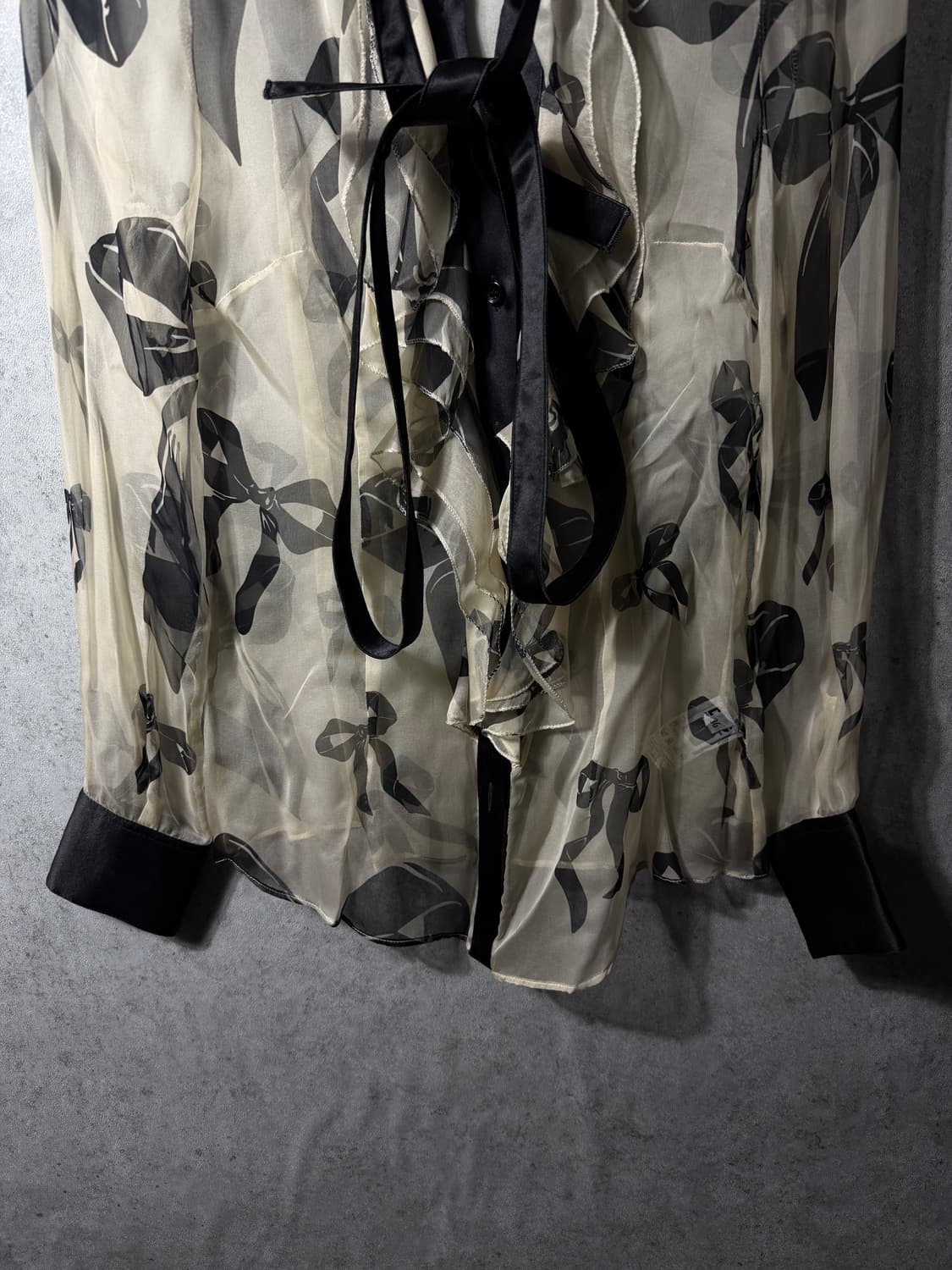 돌체앤가바나 리본 시스루 셔츠 상품이미지5