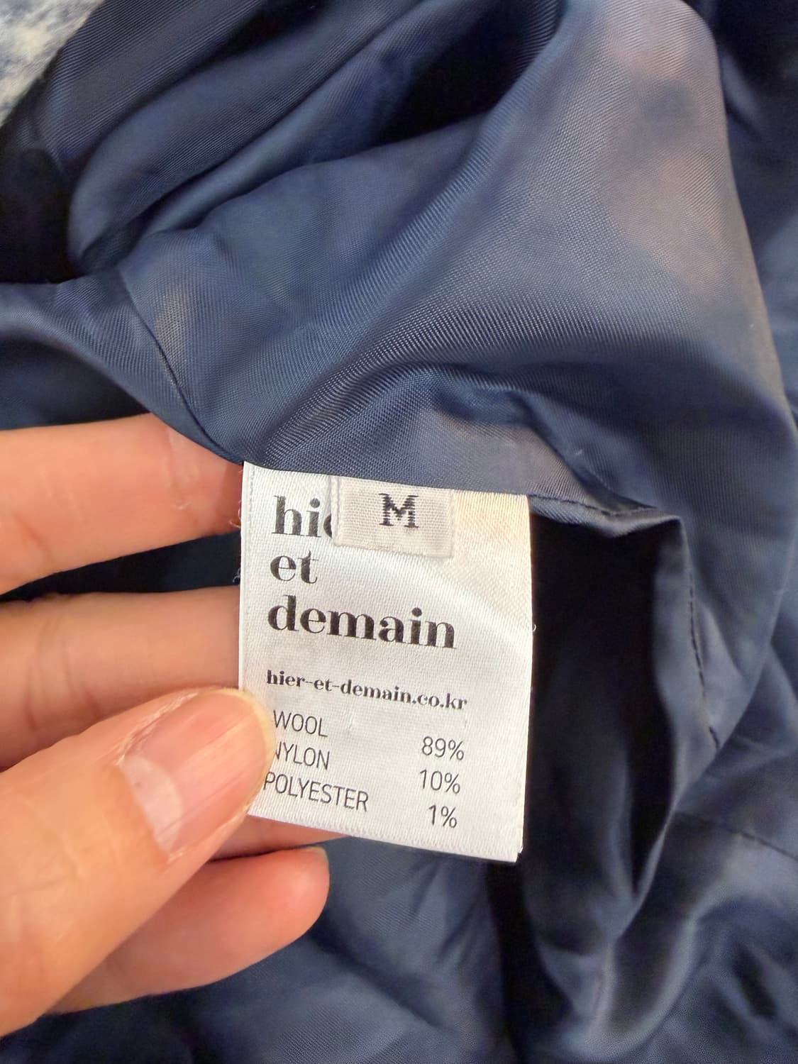 Hier et Demain 엣드맹 Check long coat M 상품이미지9