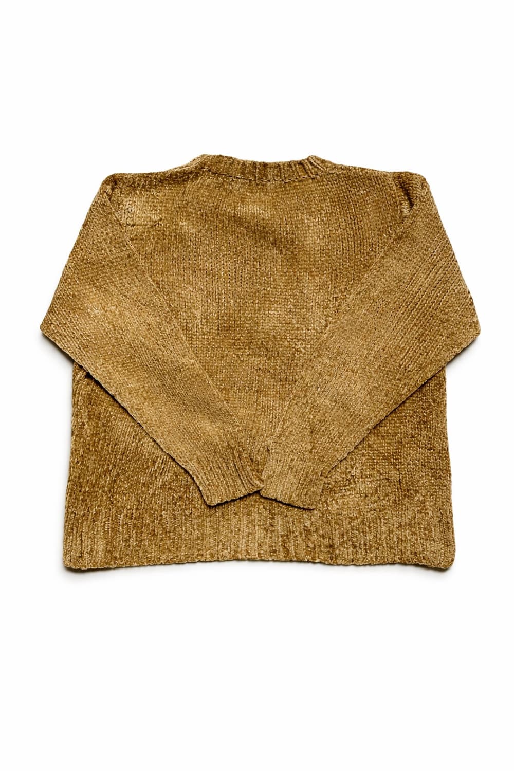 JPN 80s~90s 일본 빈티지 셔닐 벨벳 플라워 자수 니트 스웨터 상품이미지2