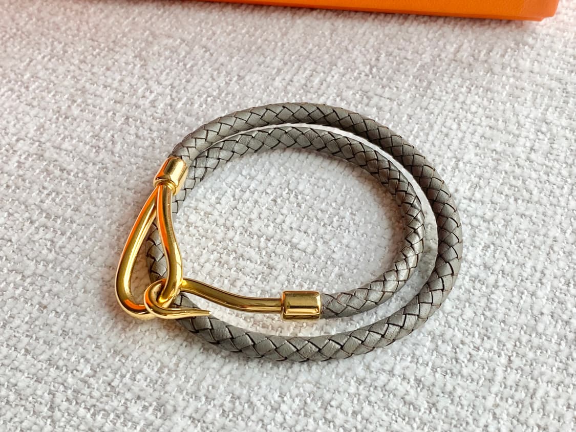 에르메스 점보 그레이 금장 팔찌 2way 타입 상품이미지6