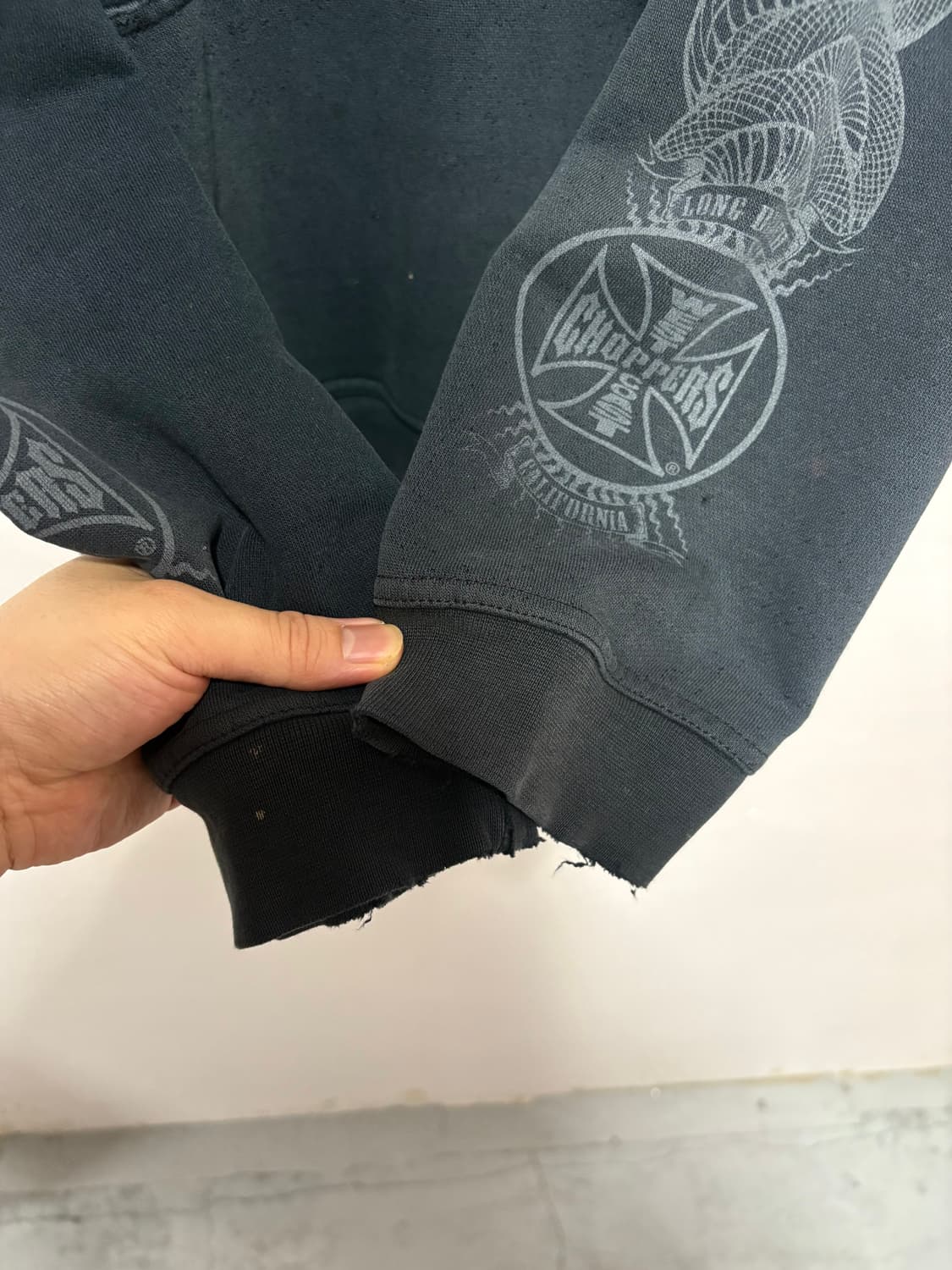 [XL-XXL] 90's West Coast Choppers 후드 블랙 상품이미지6