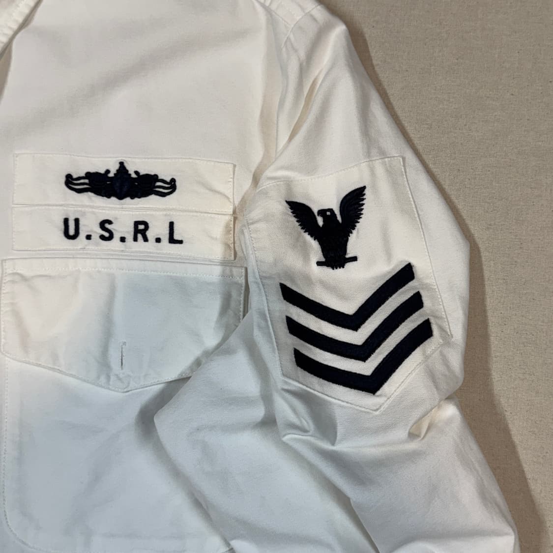 L) 폴로 랄프로렌 진스 화이트 셔츠 USRL 자수 상품이미지4