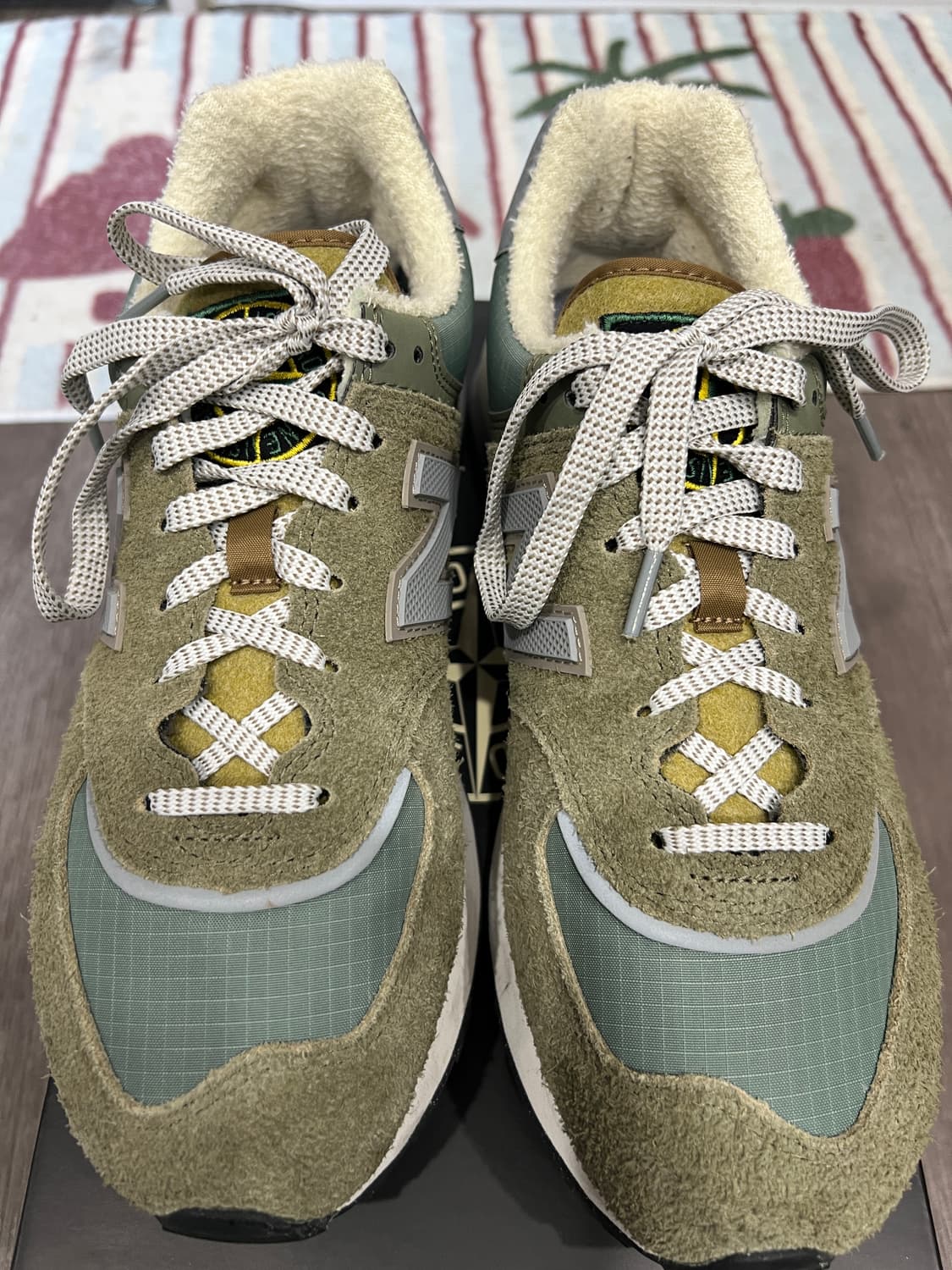 (270) 스톤아일랜드 x 뉴발란스 574 레거시 그린 상품이미지3