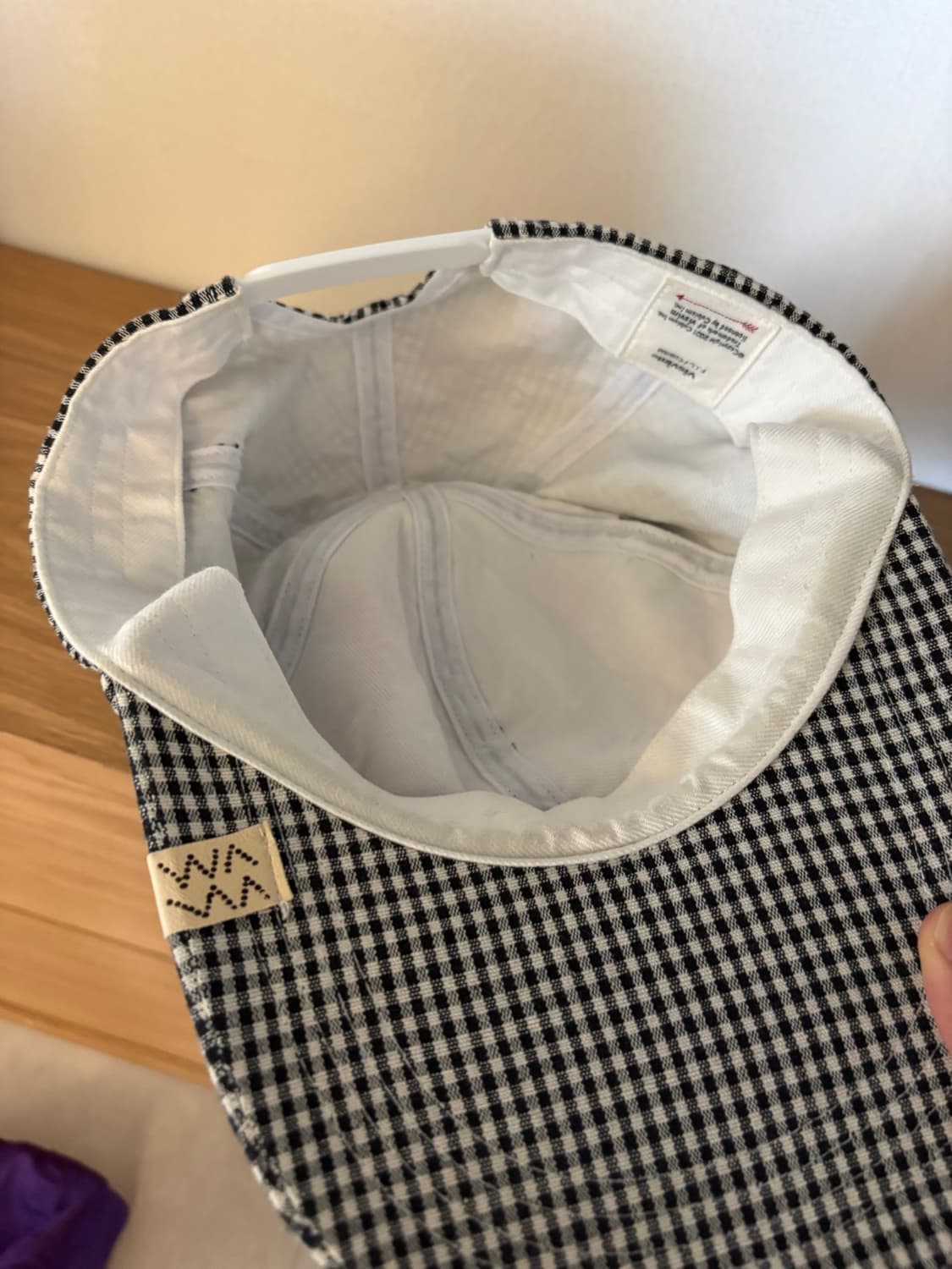 비즈빔 깅엄 체크 굿이어 캡 상품이미지4