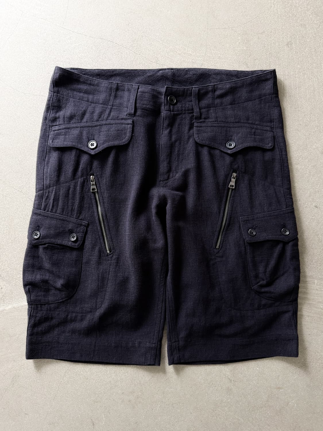 Beams Utility Cargo Linen Shorts 상품이미지1