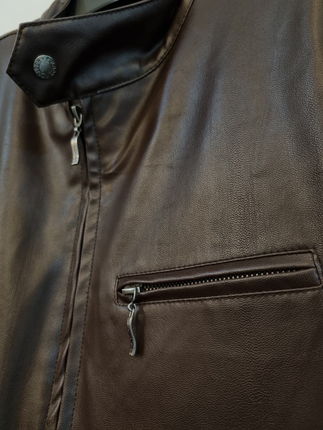 폴든 클래식 케미컬 가죽 자켓 XL 실측100 상품이미지3