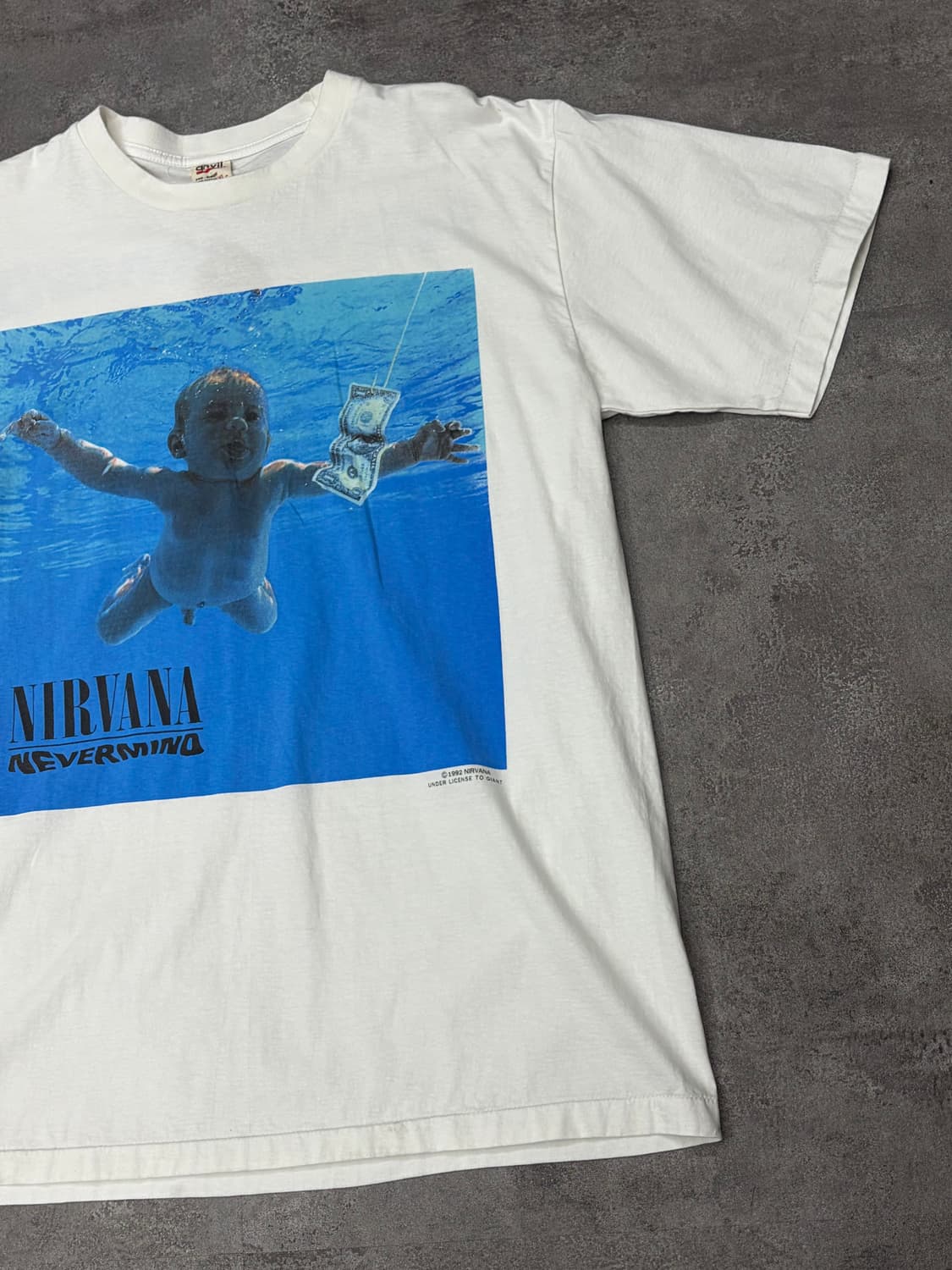 90s anvil tee on reprint NIRVANA 네버마인드 상품이미지4