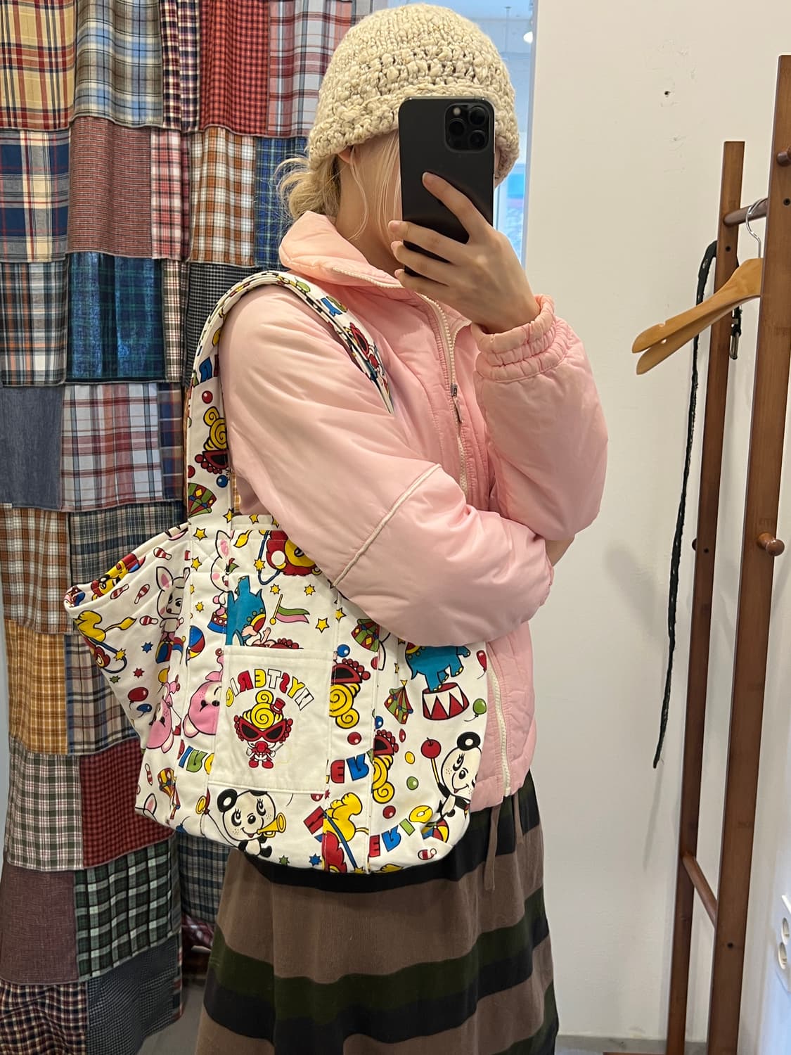 히스테릭글래머 미니 화이트 숄더백 상품이미지4