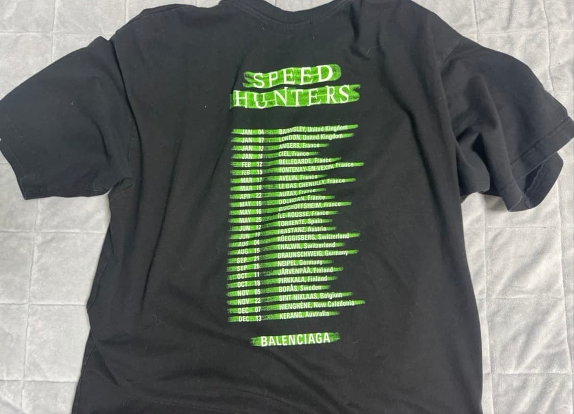 급처) 발렌시아가 스피드헌터 반팔 티셔츠 블랙M 상품이미지2