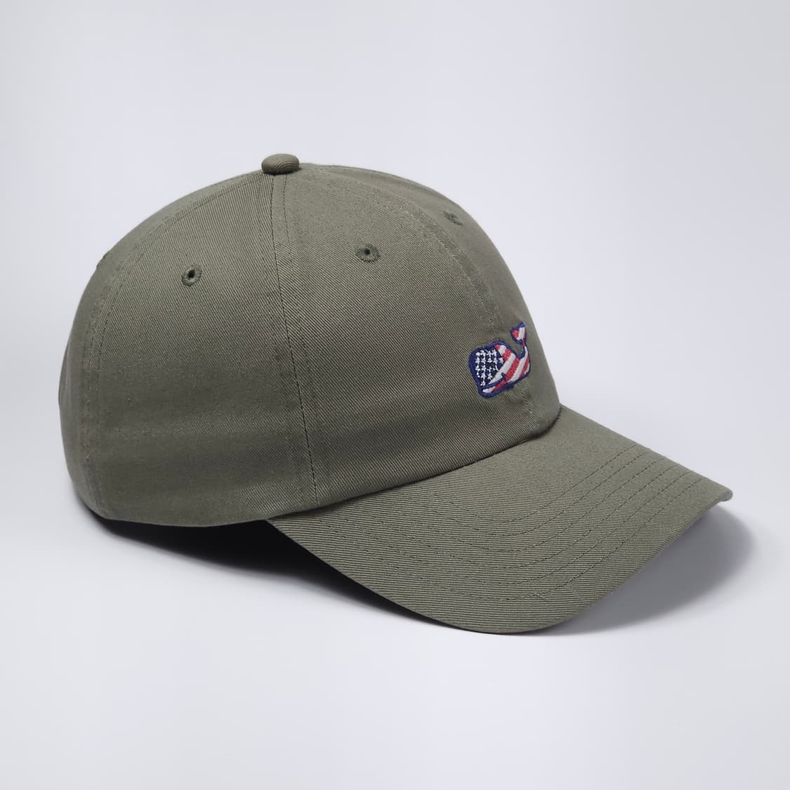 빈야드바인스 카키 성조기 고래 볼캡 모자 상품이미지3