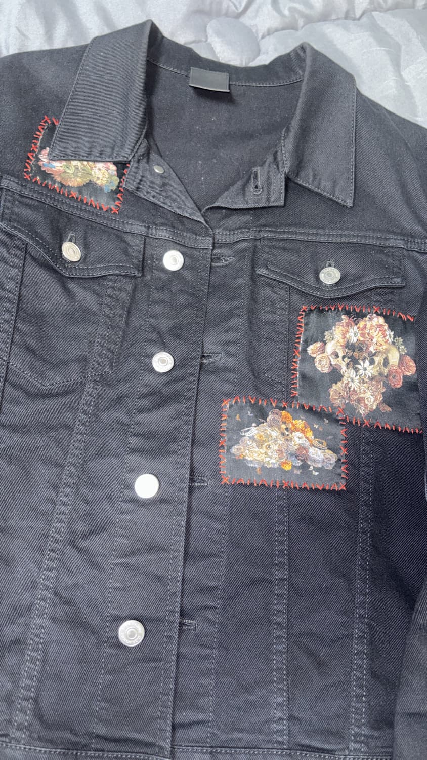 디올옴므 Toru Kamei Foral Patch 데님 트러커 자켓 상품이미지4