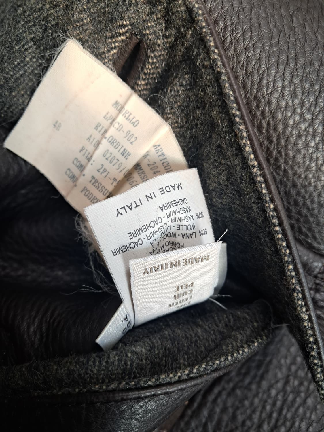 빠질레리 가죽자켓 made in italy 상품이미지7