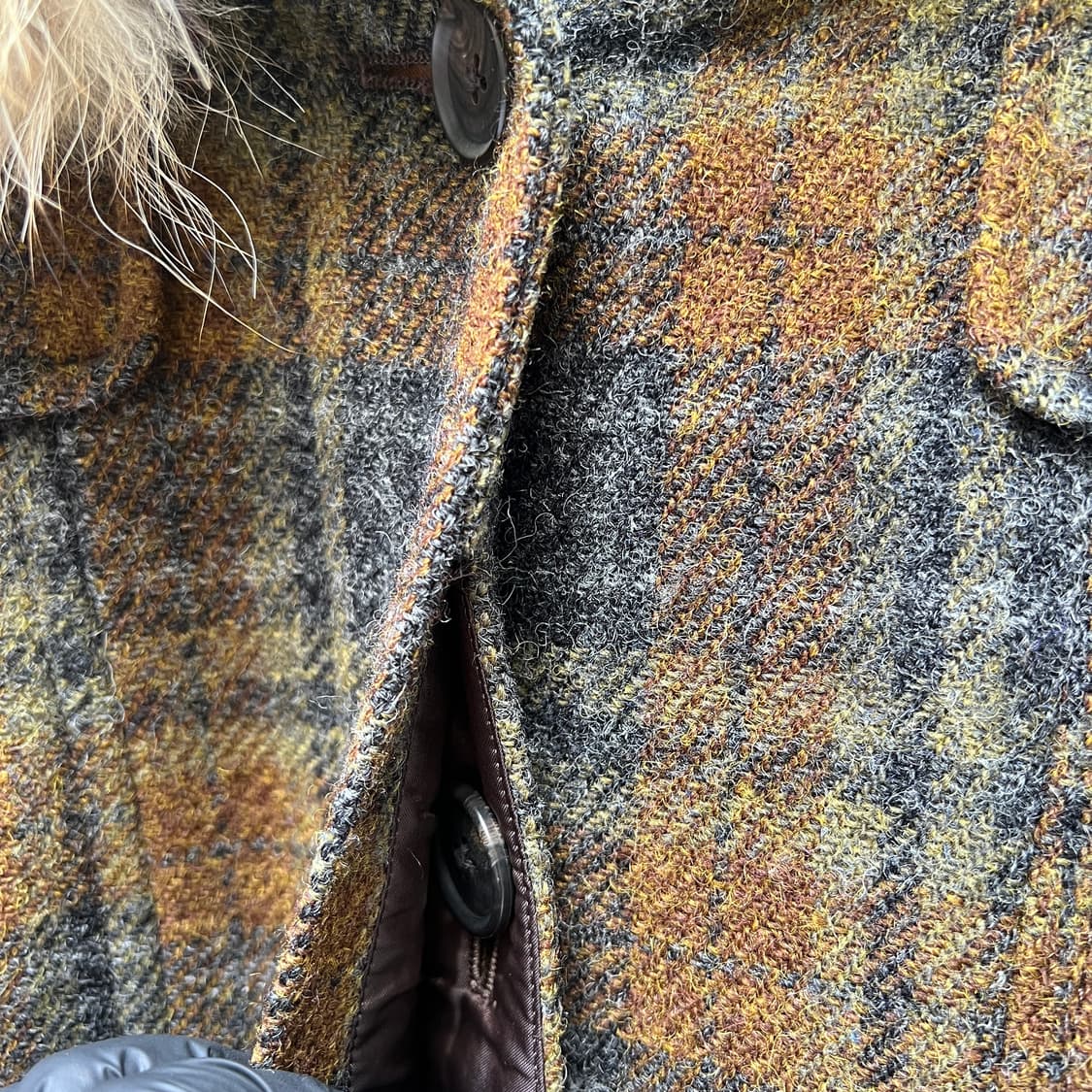 J press 트위드 후드 코트 상품이미지2