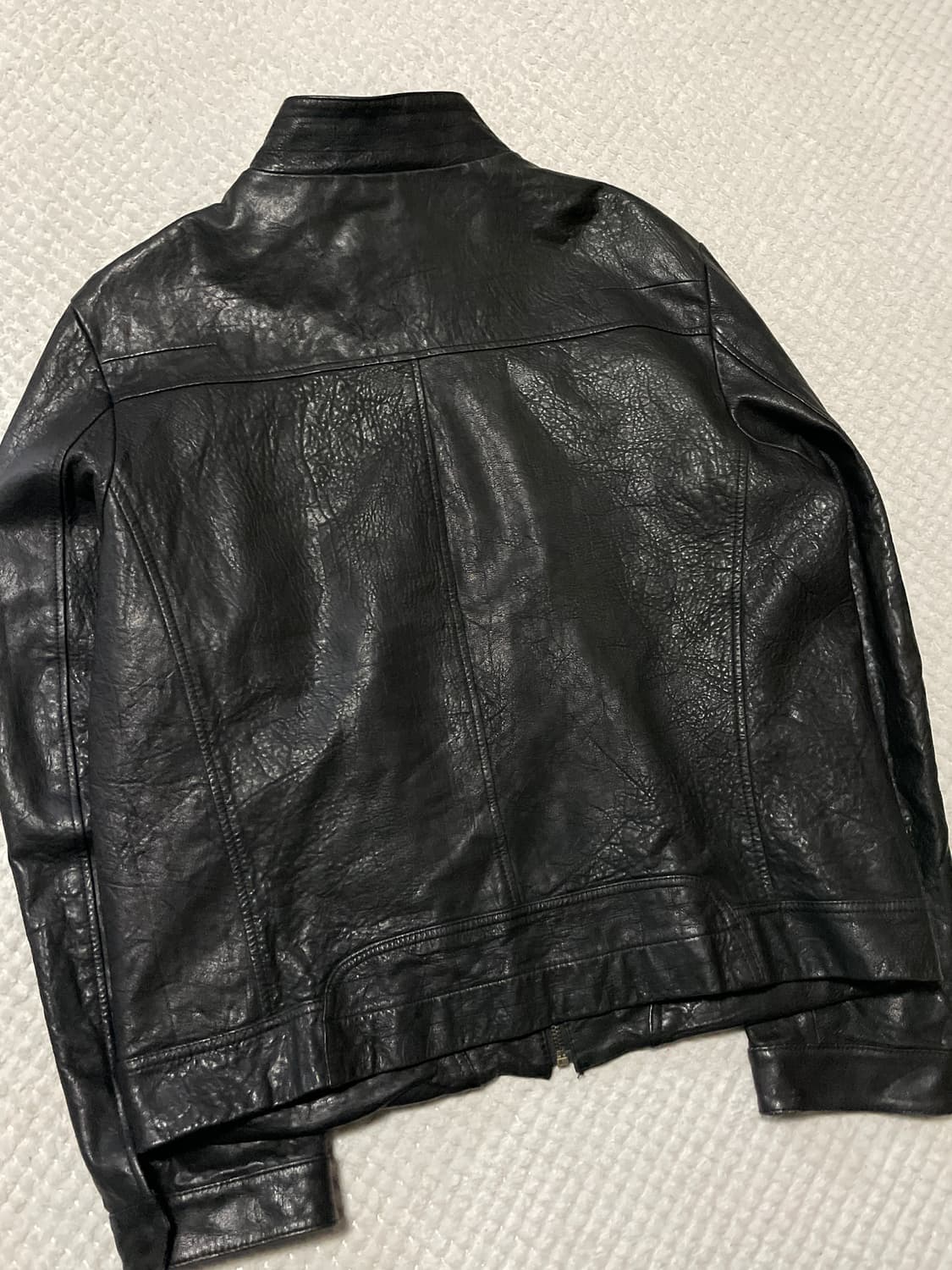 NORTH BEACH 웨스턴 무드 램스킨 양가죽 레더 자켓 상품이미지8