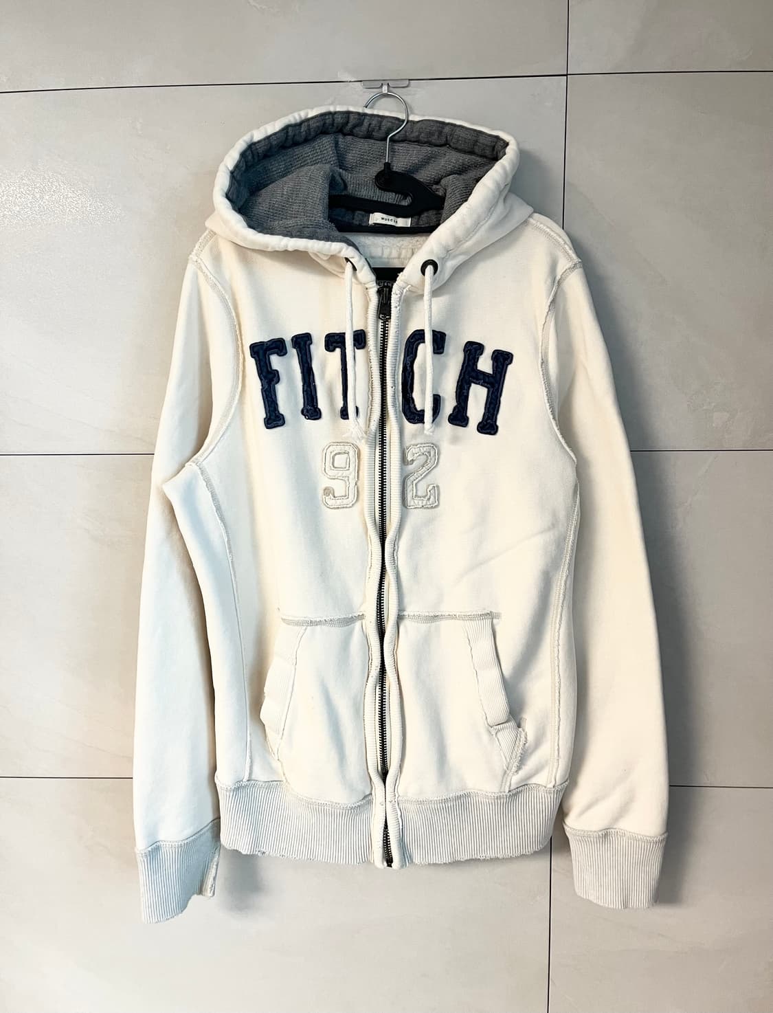 아베크롬비 아이보리 대장 후드집업 (L)  상품이미지3