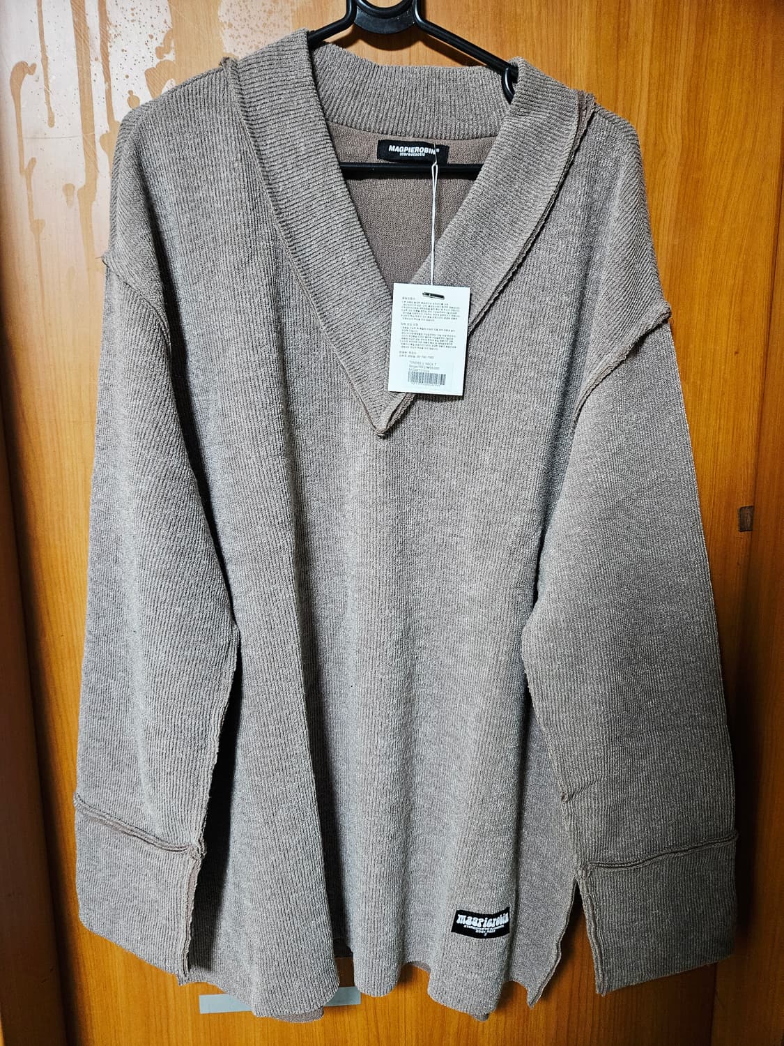 맥파이로빈 브라운니트 새상품 상품이미지1