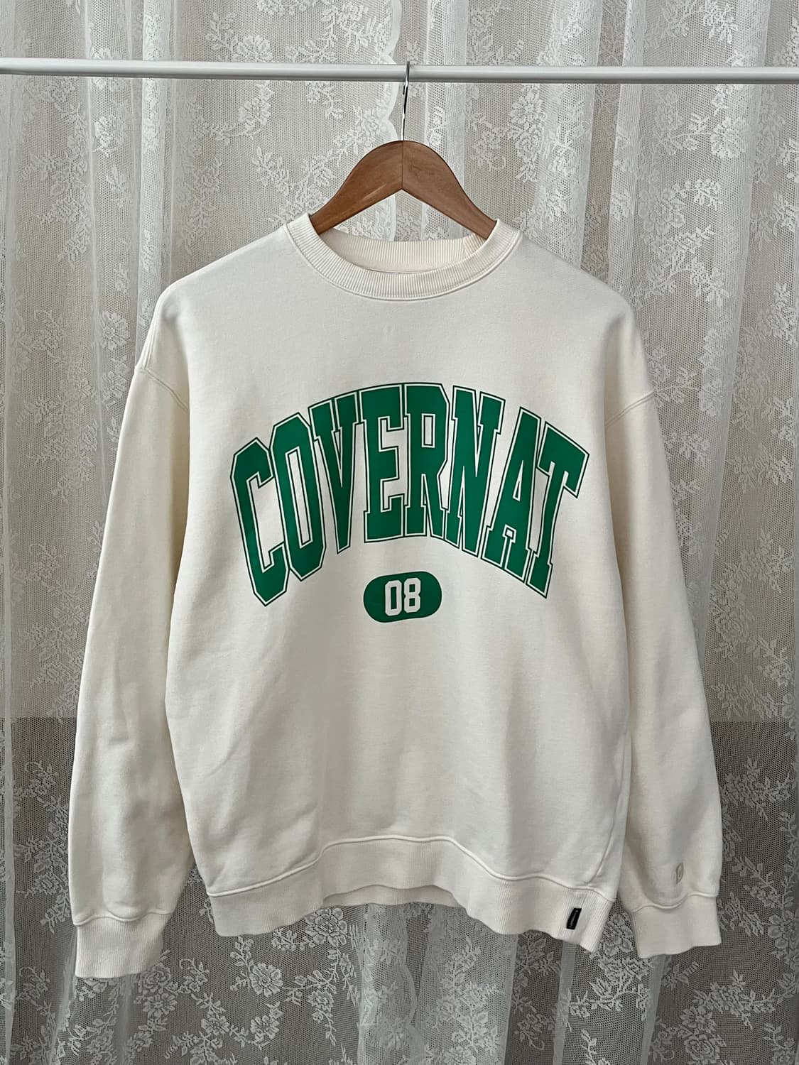 M) 커버낫 맨투맨 아이보리 상품이미지1