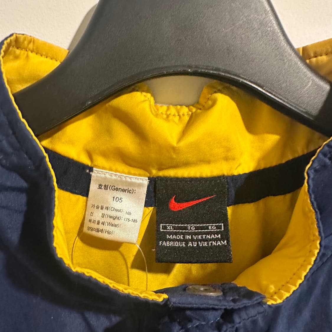 나이키 네이비/옐로우 바람막이 상품이미지6