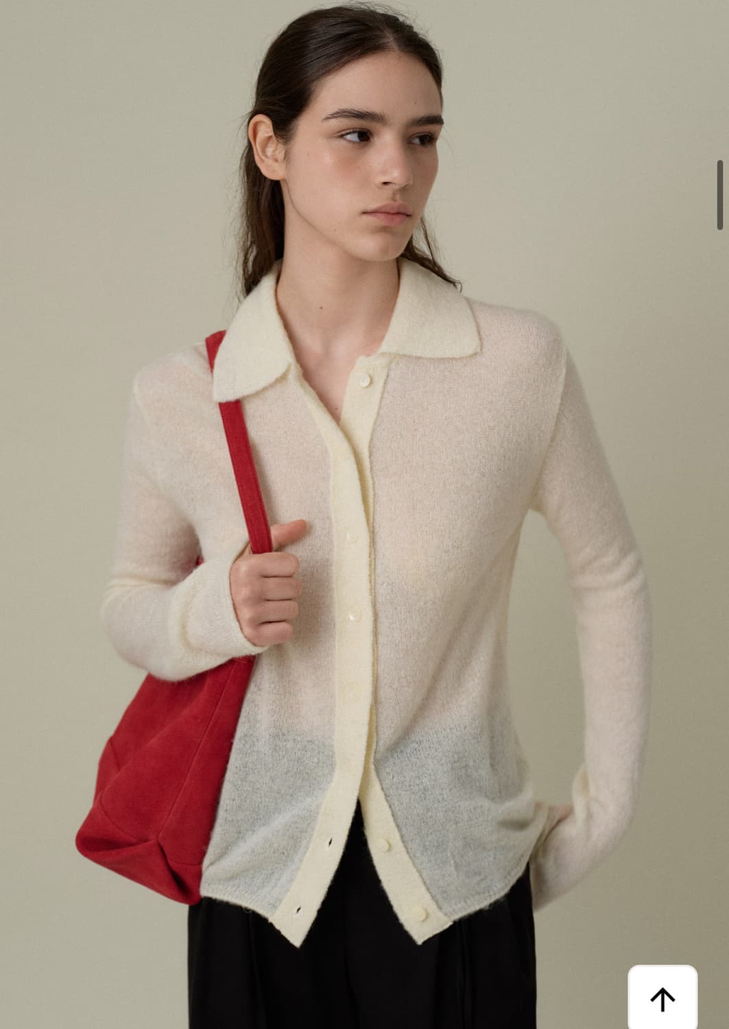 망고매니플리즈 카라 니트 가디건 상품이미지3