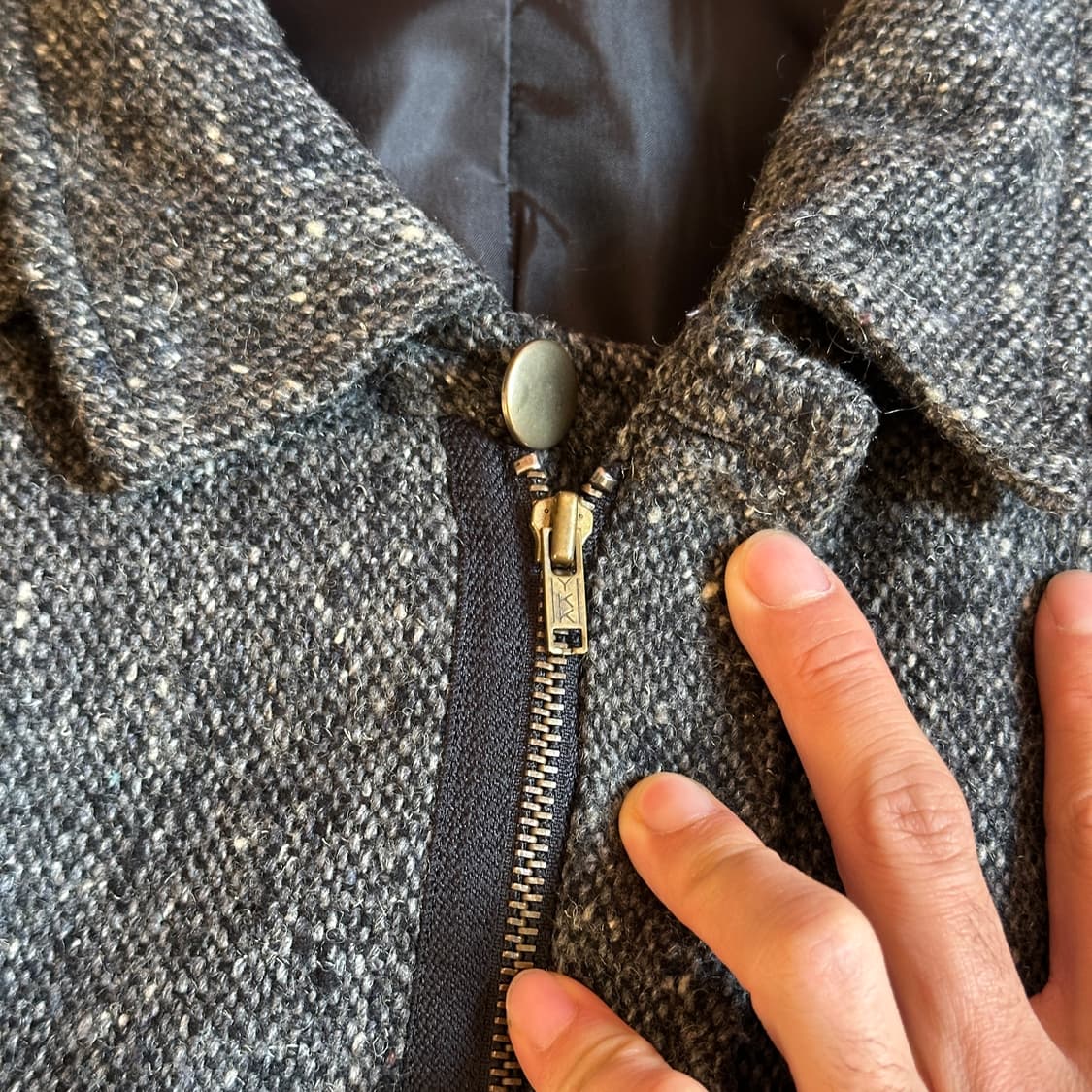 Pokerface tweed wool bomber jacket 상품이미지6