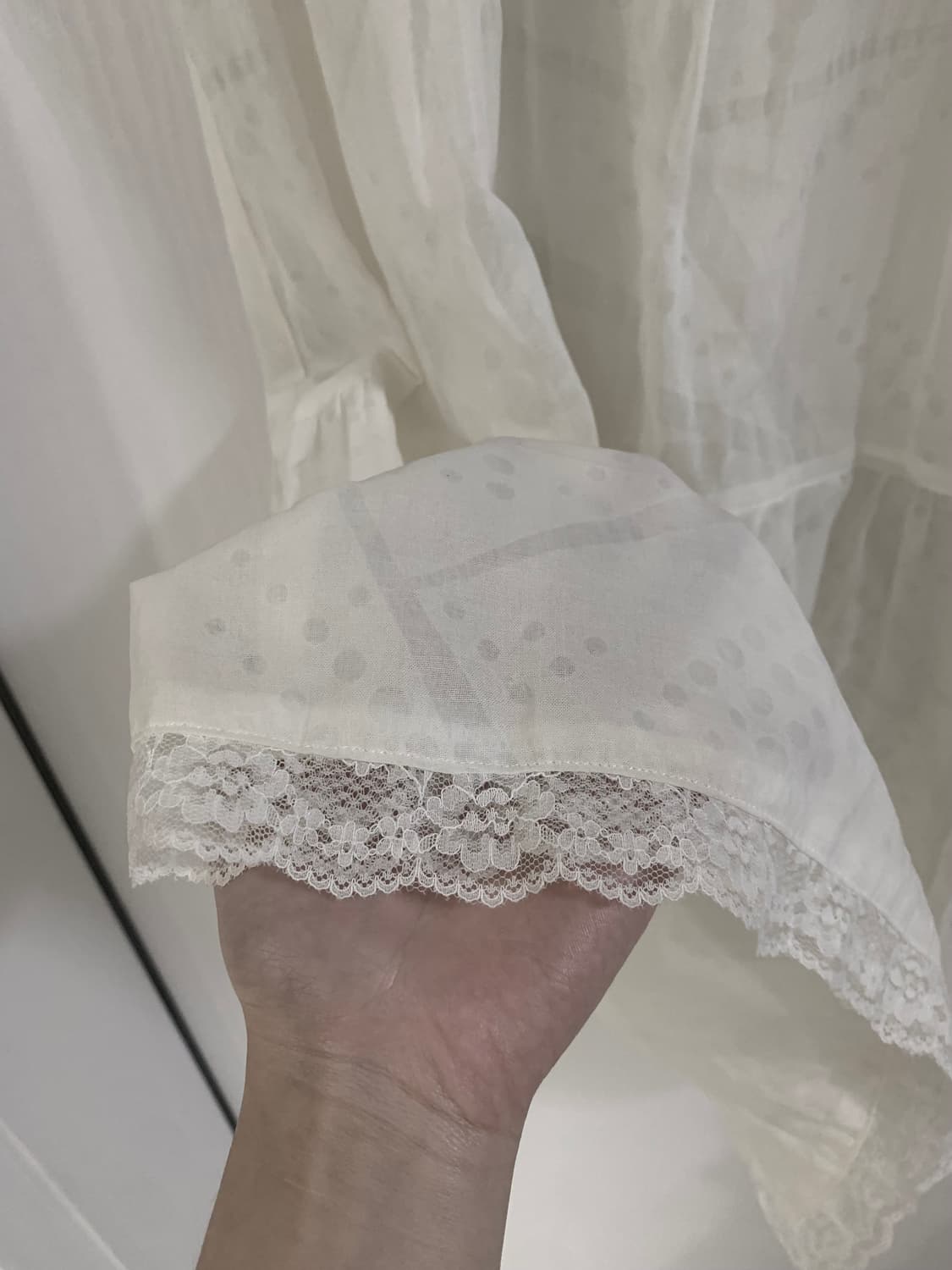 일본빈티지 청순 레이스 시스루 레이어드 캉캉원피스 상품이미지2
