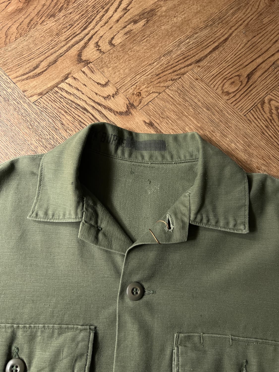 [M]70's 오리지널 USMC OG-107 밀리터리 셔츠 상품이미지2