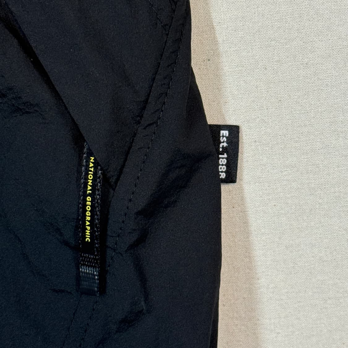 S) 내셔널지오그래픽 바람막이 후드 자켓 블랙 상품이미지6