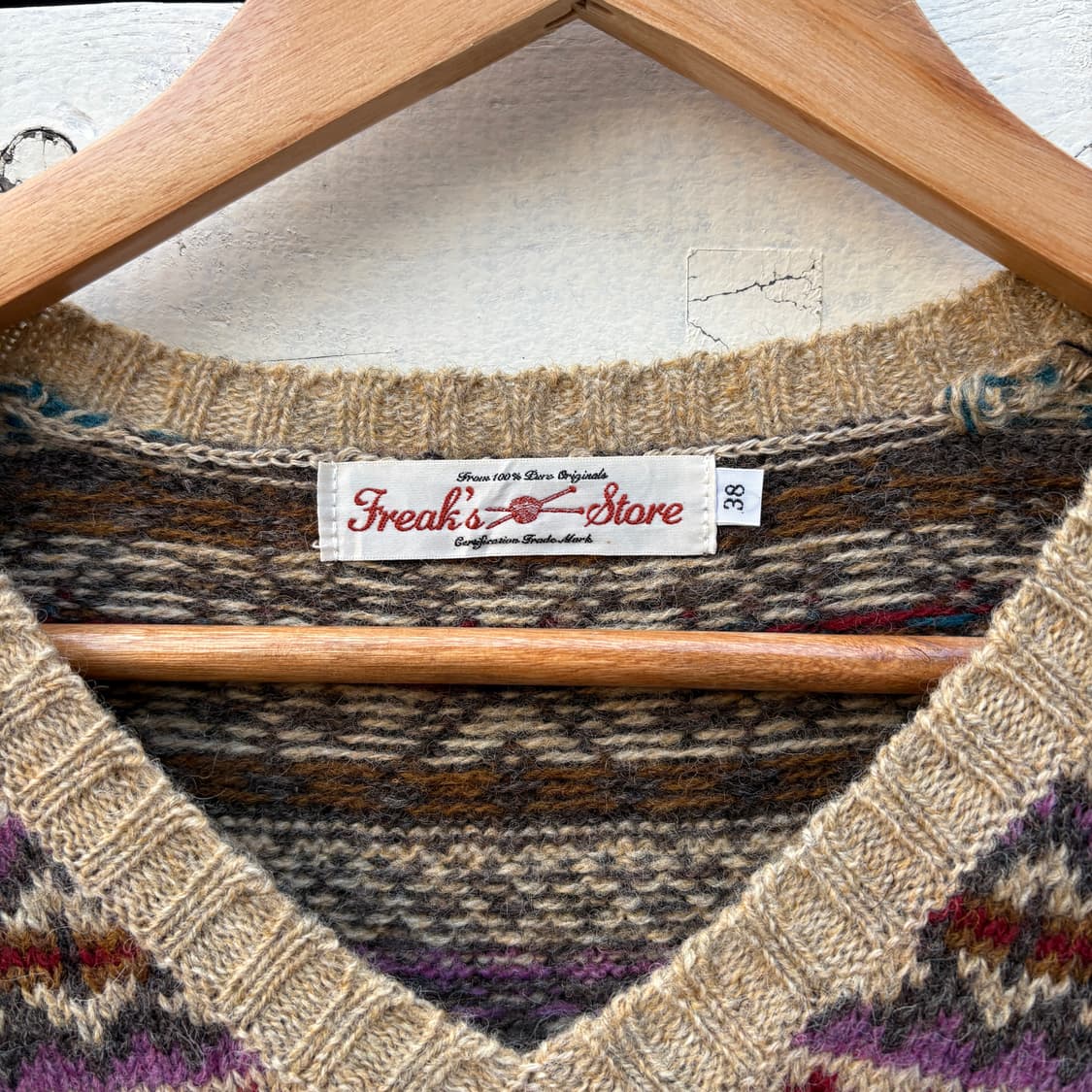 Freak’s store 프릭스스토어 페어아일 브이넥 니트 상품이미지3