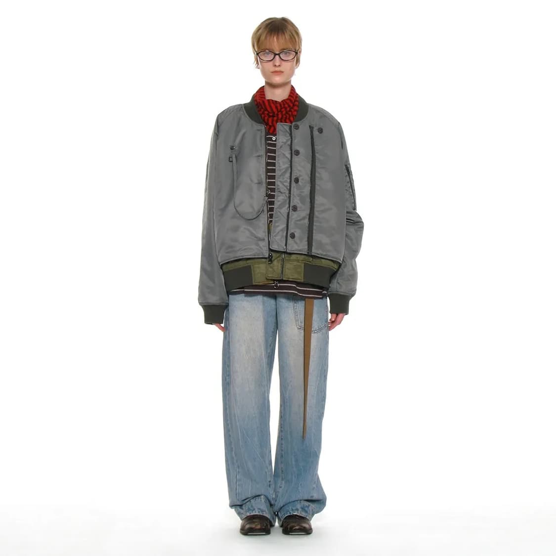 파르티멘토 우먼 MA-1 봄버 자켓 (Khaki Green) 상품이미지3