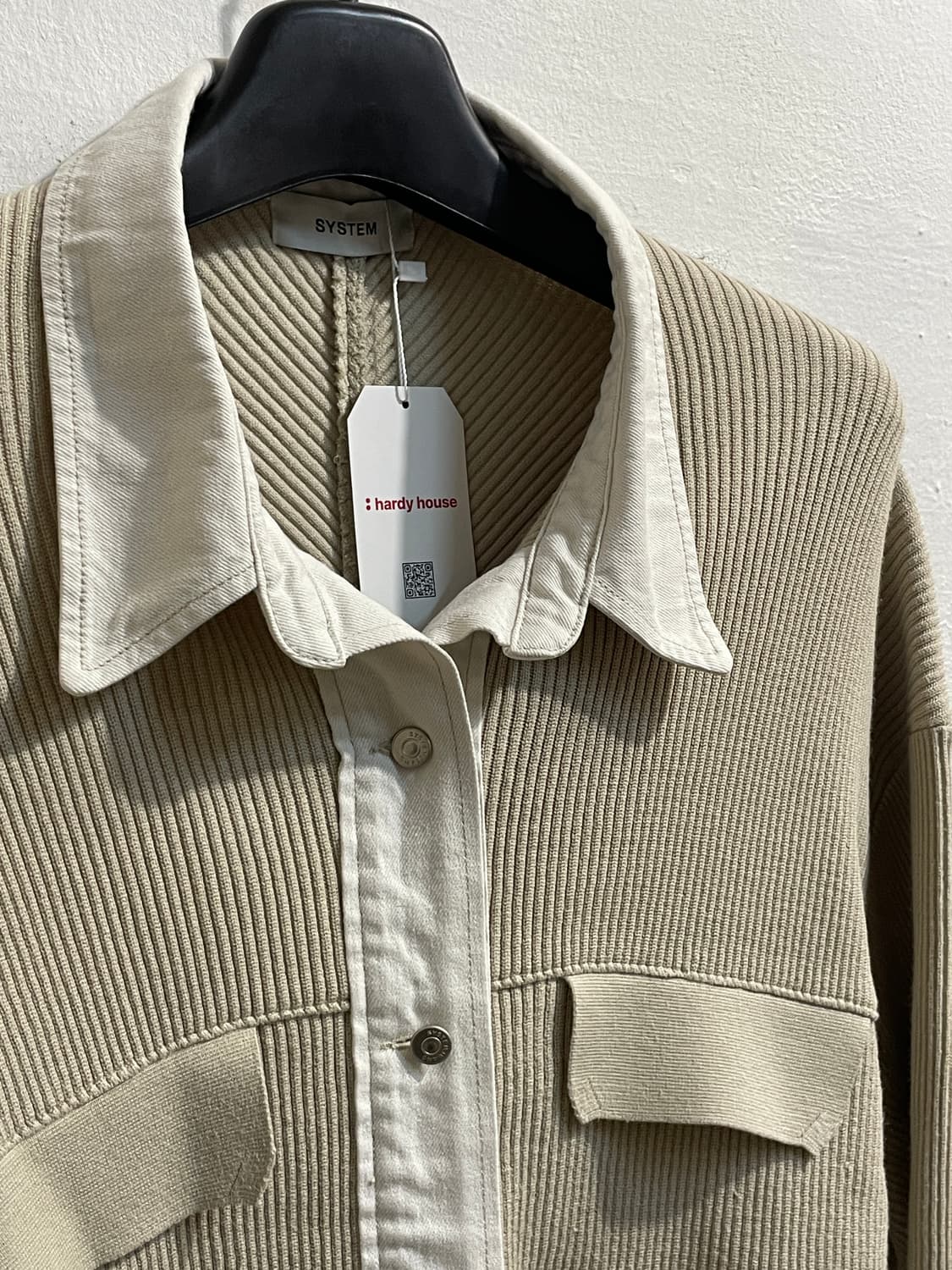 시스템 코듀로이 배색 셔츠 자켓 상품이미지3