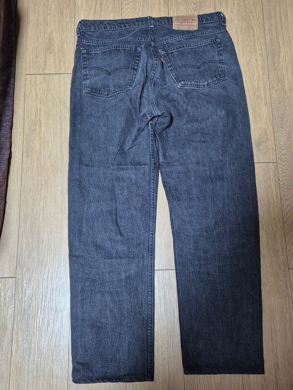 90s 리바이스 501 흑청 데님 팬츠 상품이미지2