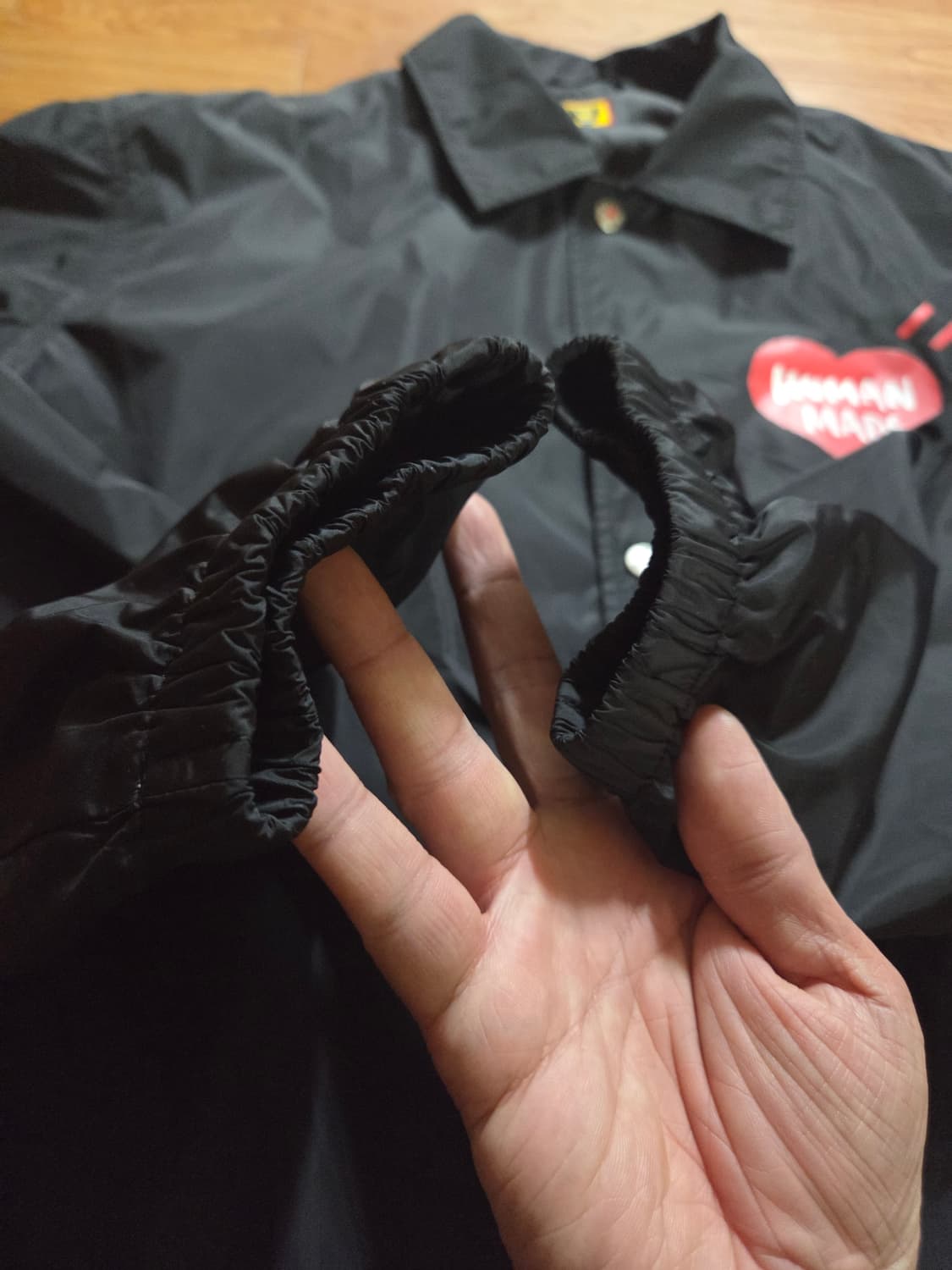 휴먼메이드 코치자켓 블랙 레드하트 상품이미지7