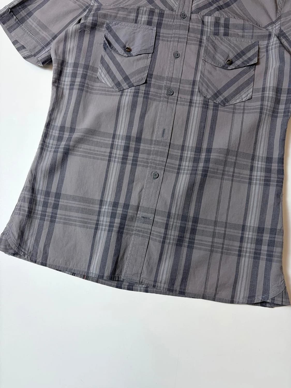 디젤 00's 클래식 체크 반팔 코튼 셔츠 PN9576 상품이미지3