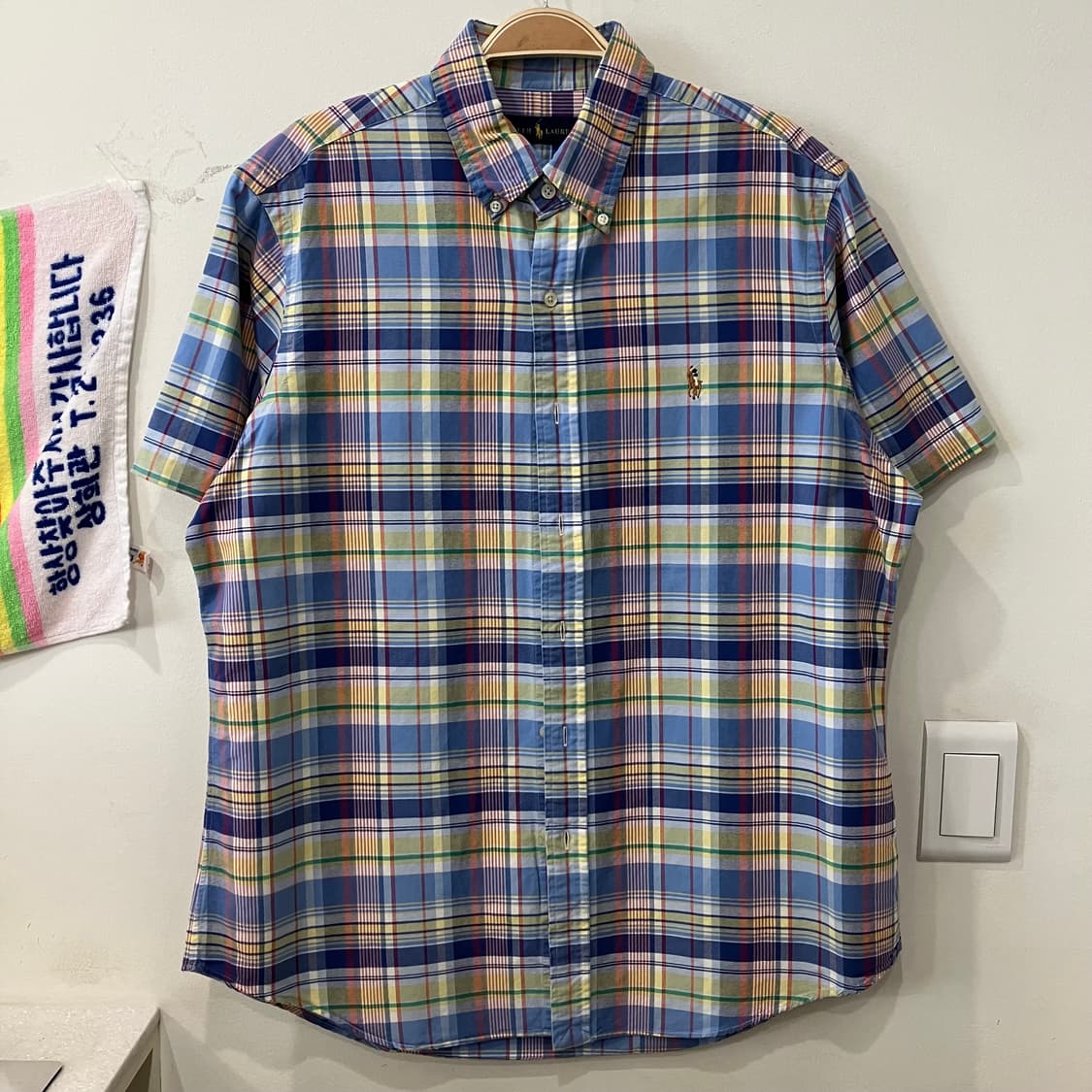 578 폴로 체크 반팔셔츠 상품이미지1