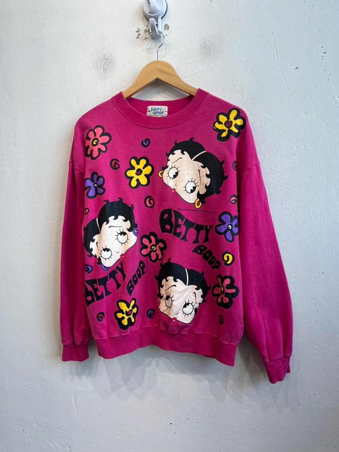 BettyBoop 베티붑 빈티지 스웻셔츠 맨투맨 Made in JAPAN 상품이미지1